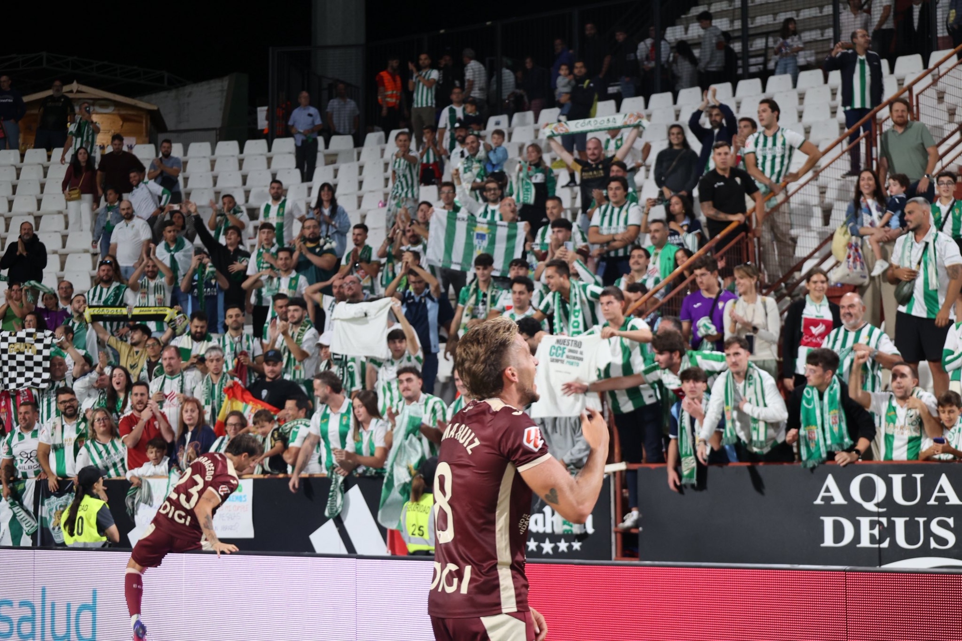 Isma Ruiz, celebrando su gol al Albacete.