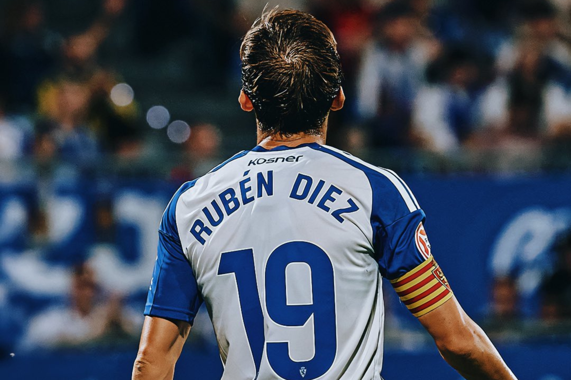 Rubén Díez, tras el partido ante el Cartagena. REAL ZARAGOZA