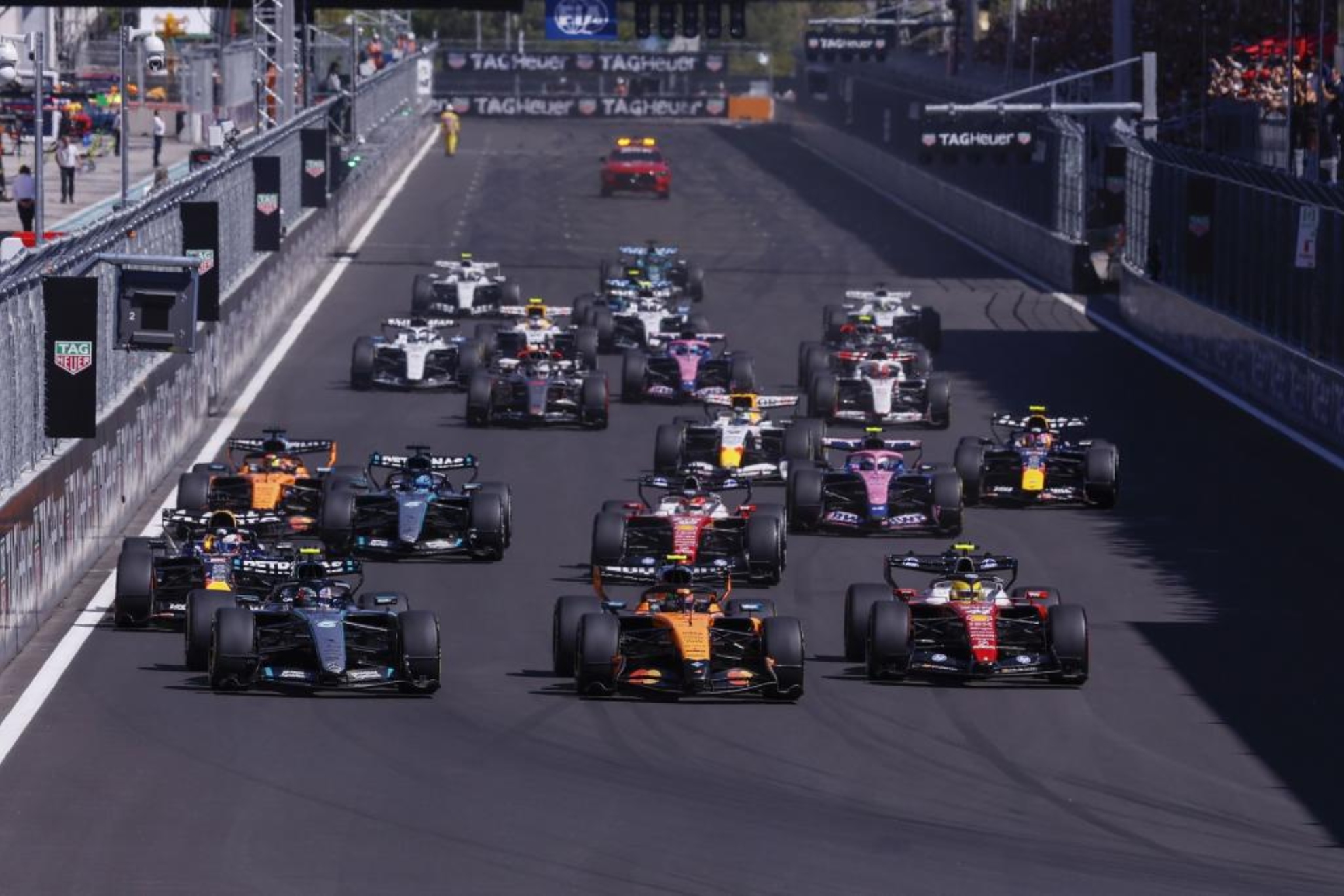 La salida del GP de España de F1, en Madring. EFE