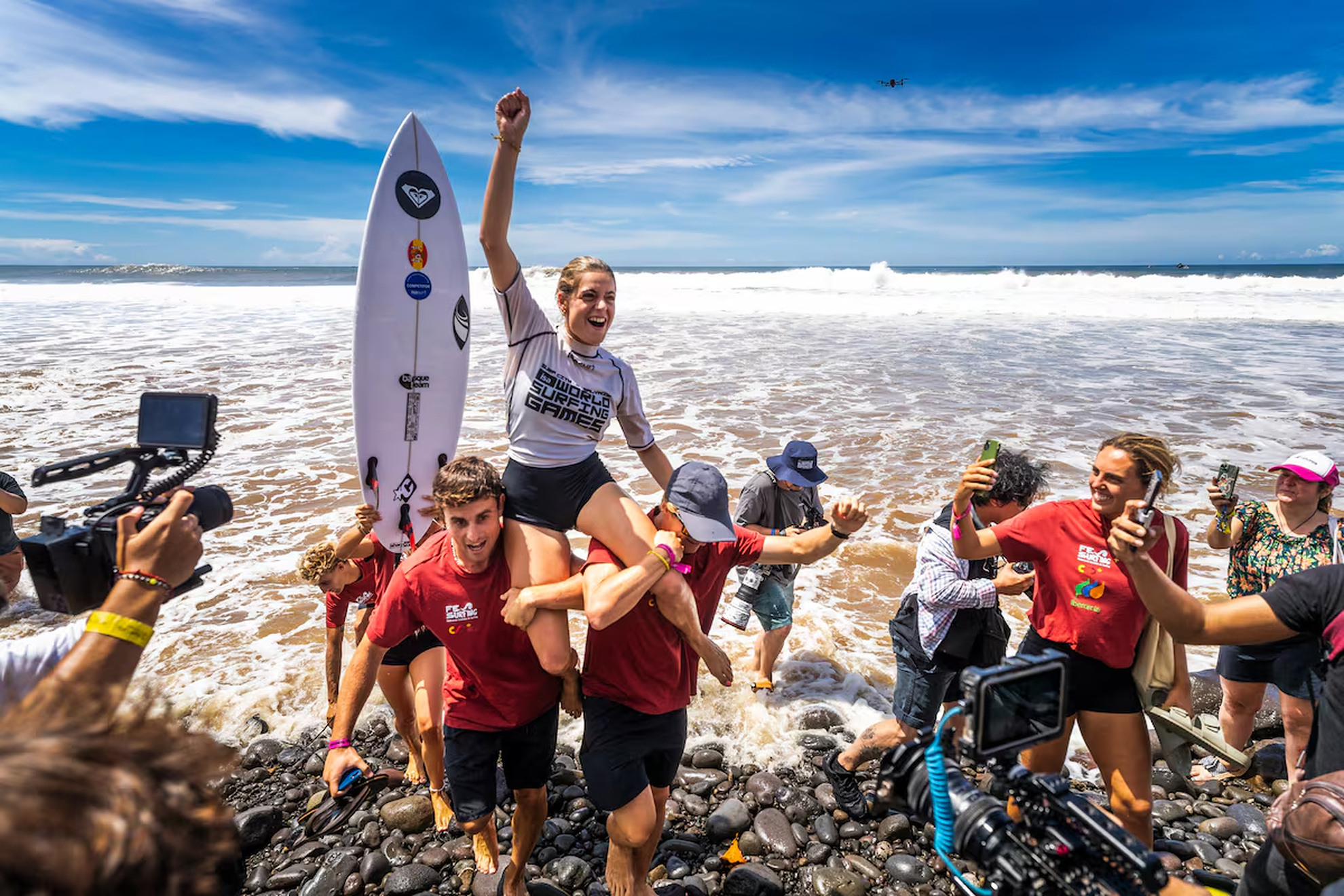 La surfista Janire González-Etxabarri defenderá en Perú su título mundial ISA. Sean Evans / ISA