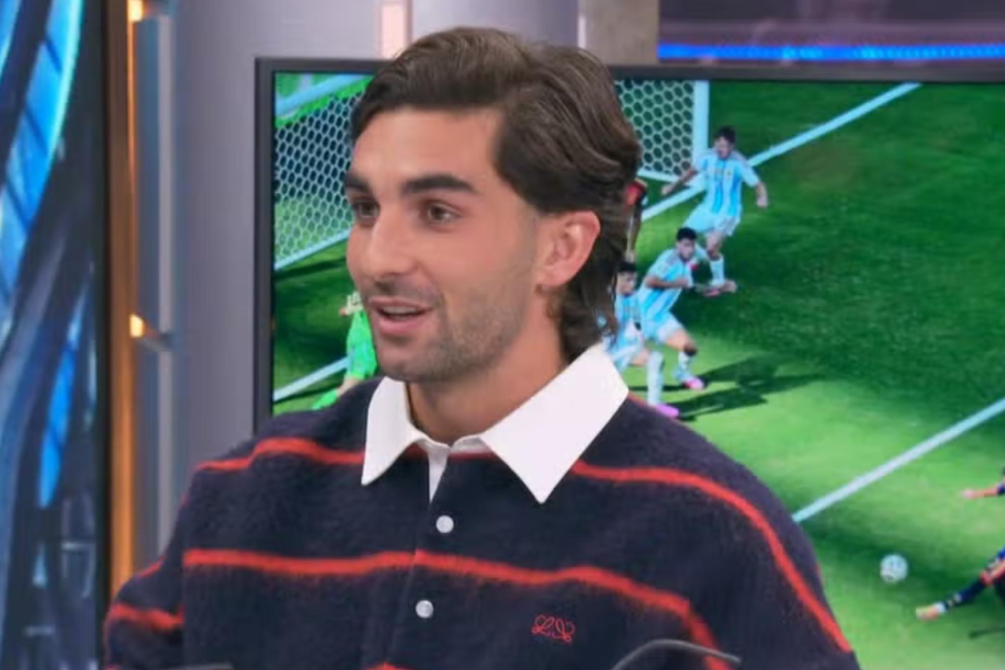 Ferran Torres, este lunes, durante su visita a 'El Hormiguero'. 7YACCIÓN