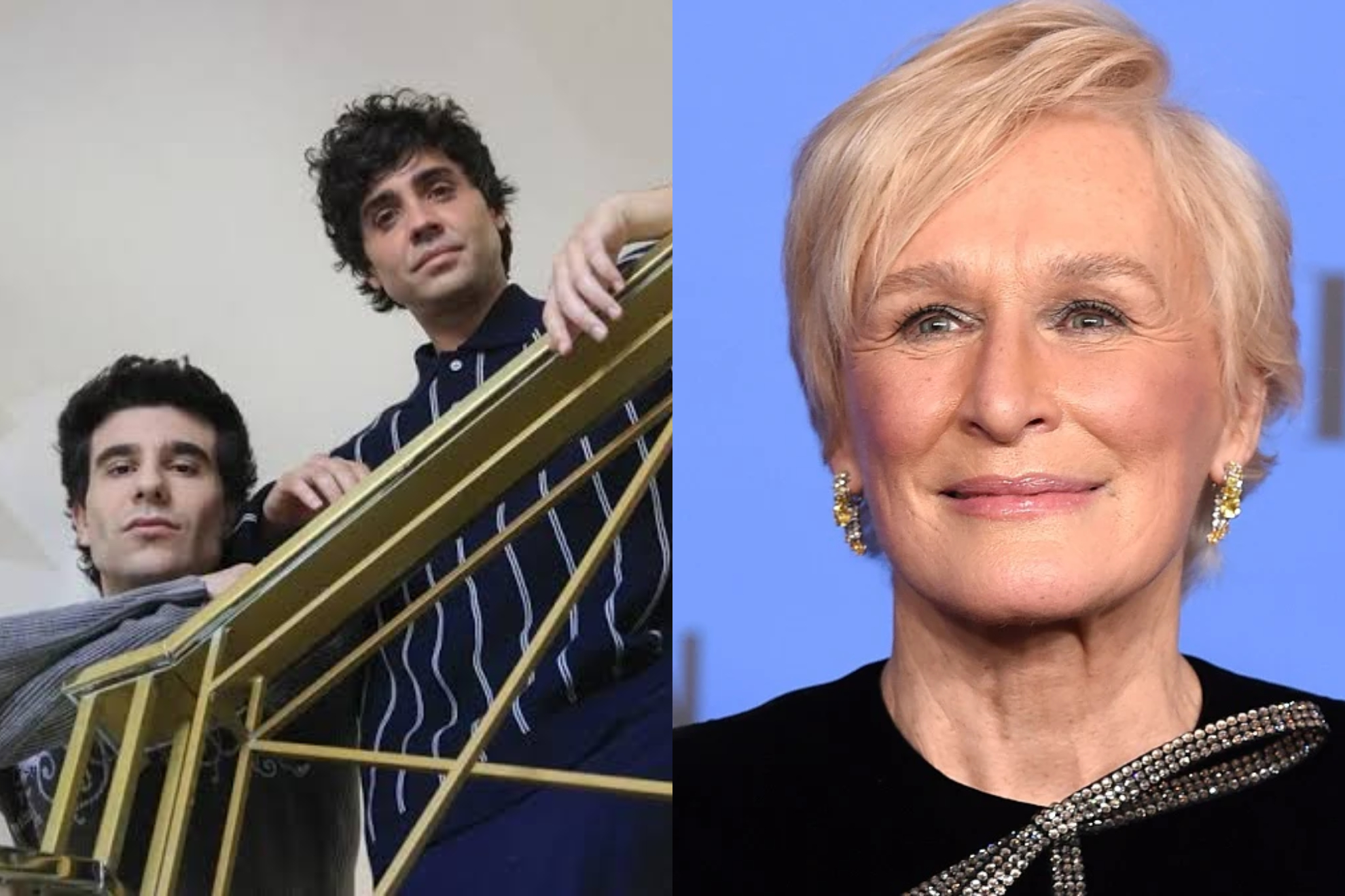 Los Javis izquierda,Glenn Close derecha EFE