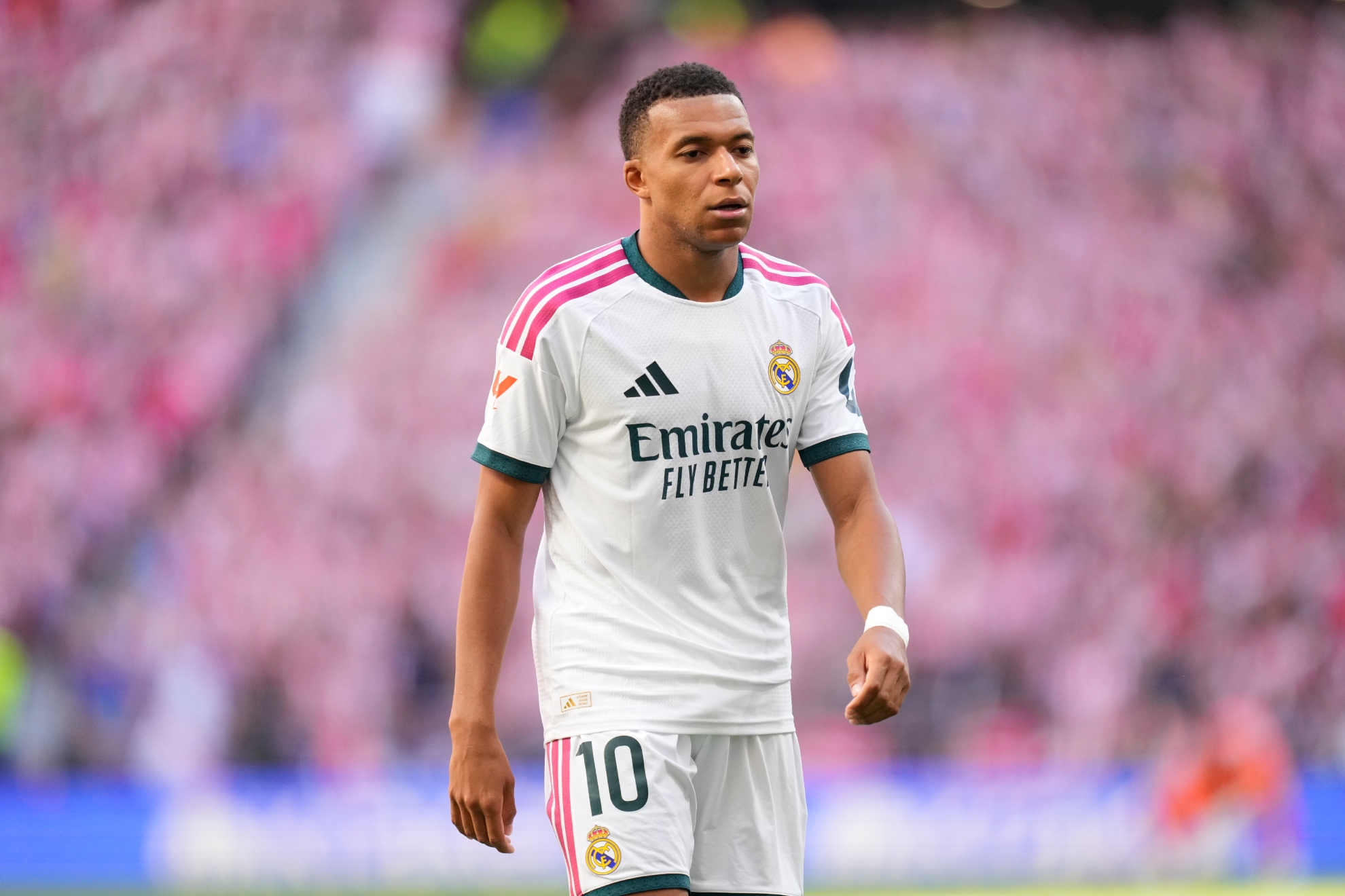Mbappé, en el Metropolitano. GETTY