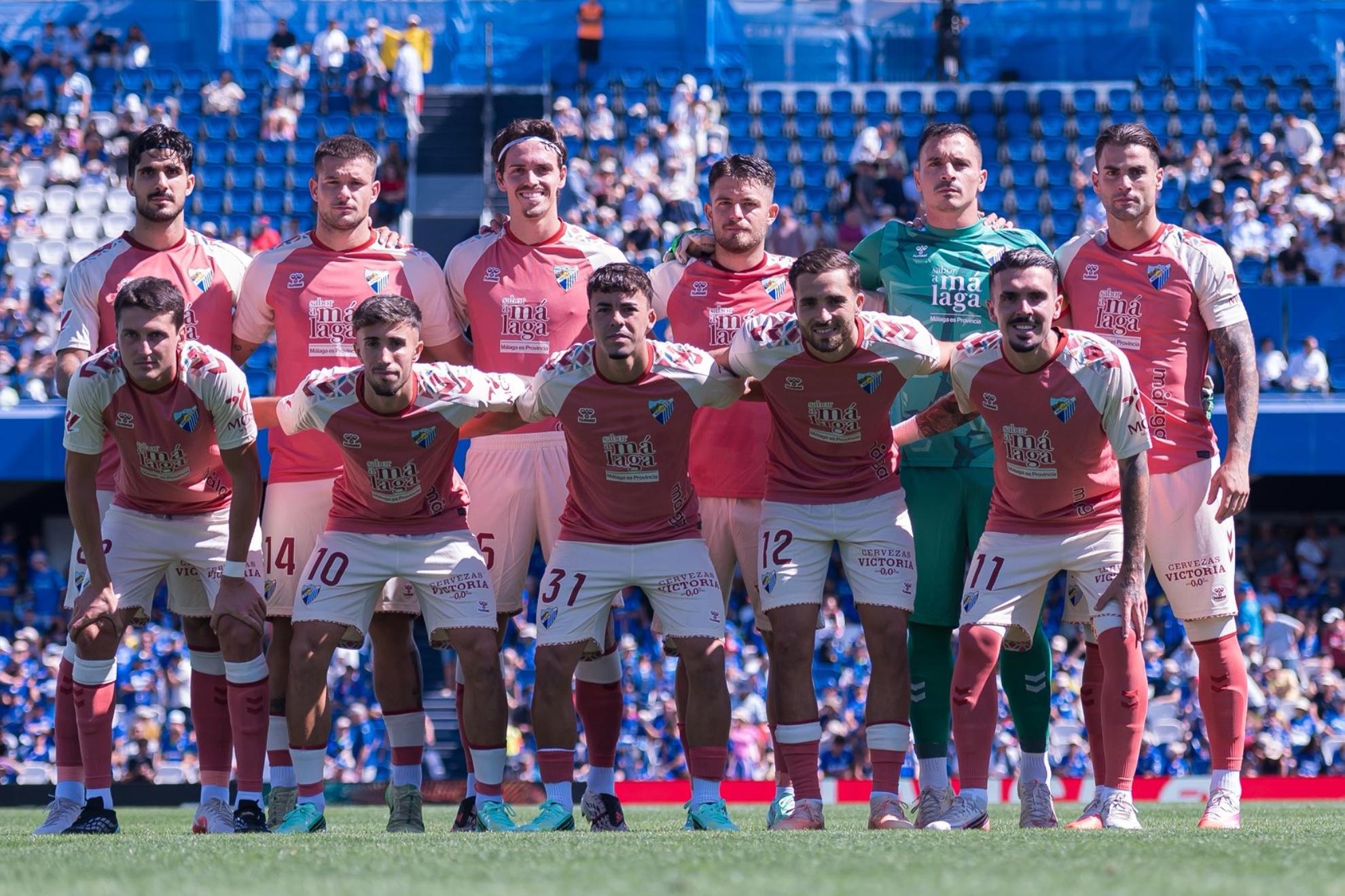 El once que jugó ante el Getafe. MÁLAGA CF