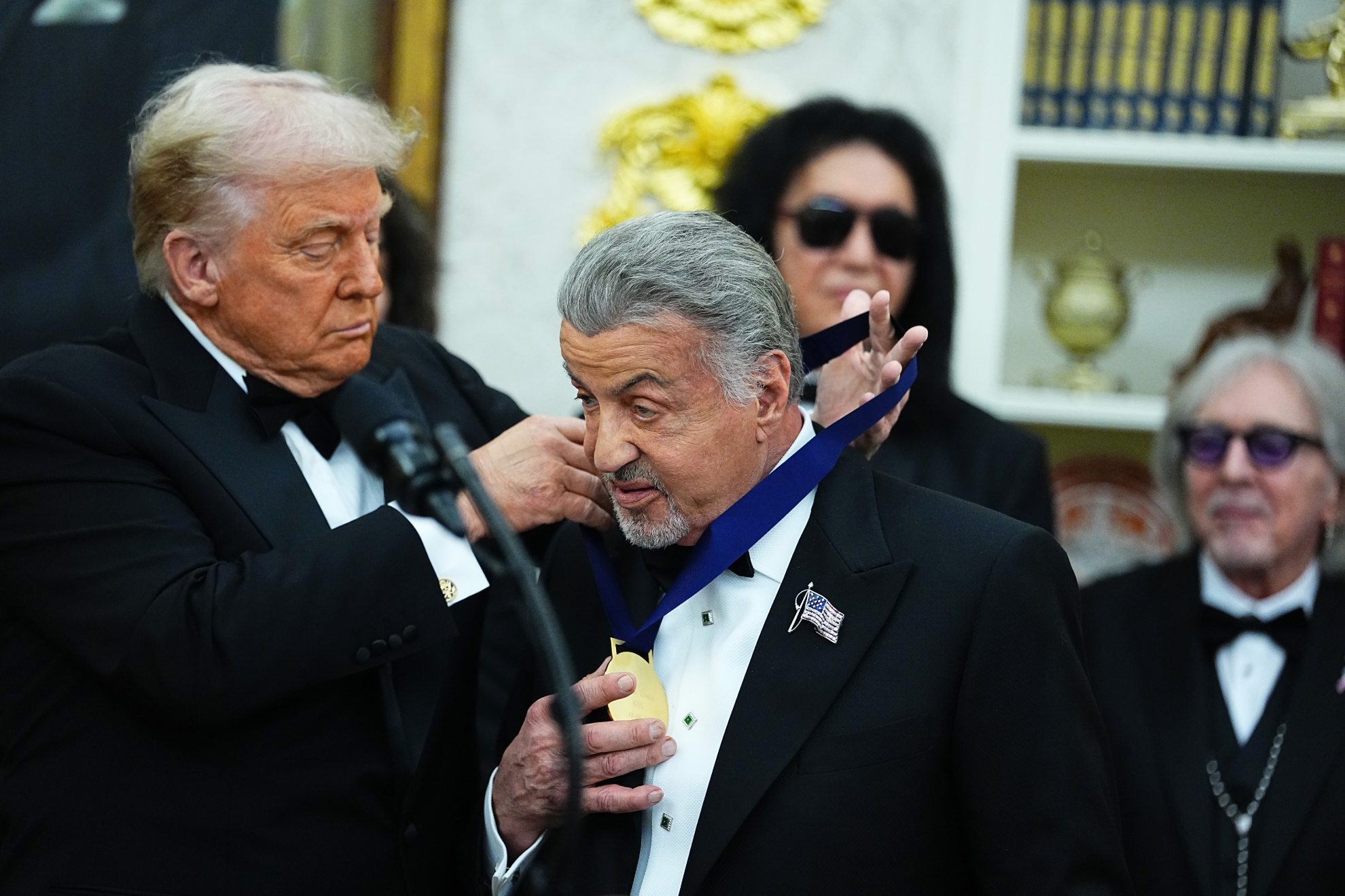Donald Trump y Sylvester Stallone Getty Images