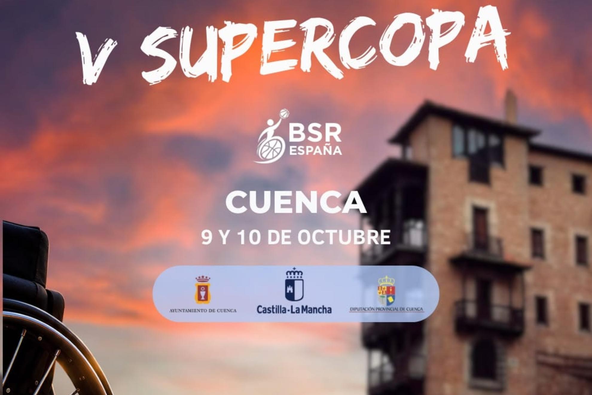 Cartel de la Supercopa de España de baloncesto en silla.