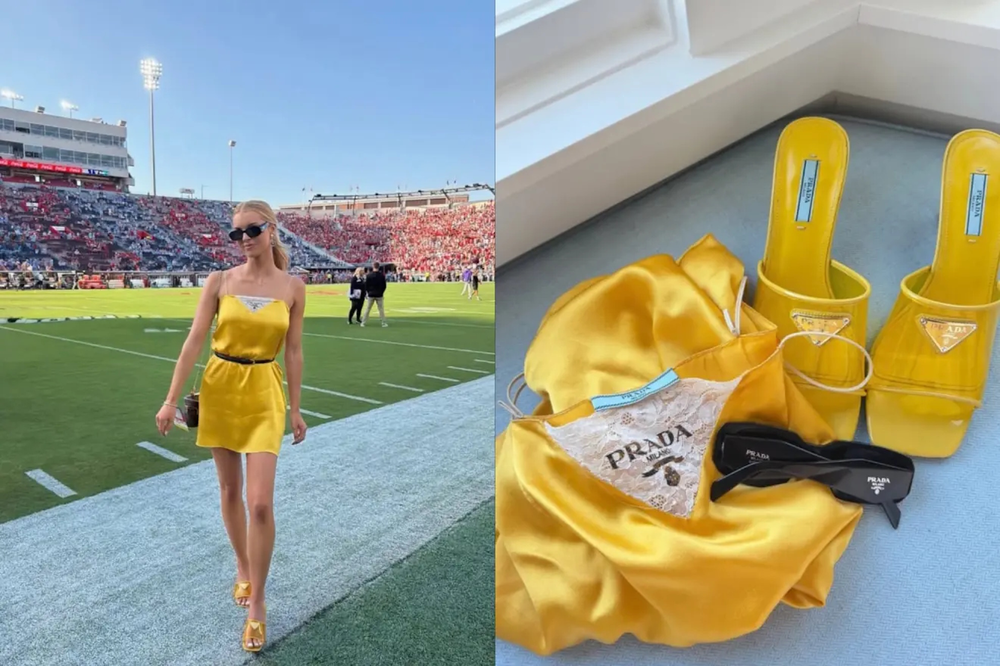Landry Kiffin presume su vestido de Prada y reacciona a la derrota de LSU con su outfit de $3000 dólares como protagonista