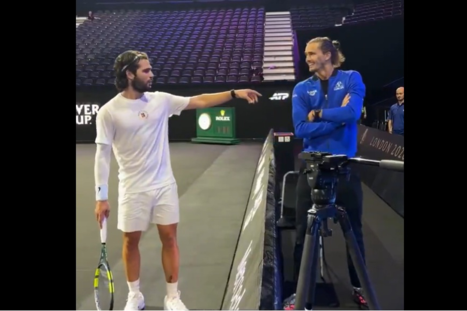 Alcaraz y Zverev, en el 02 de Londres.