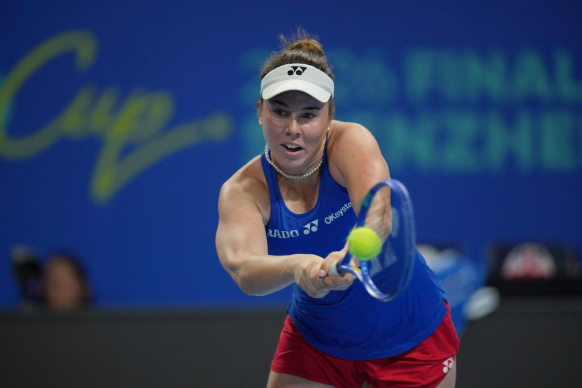 Linda Noskova en su partido ante Katie Boulter. LAPRESSE