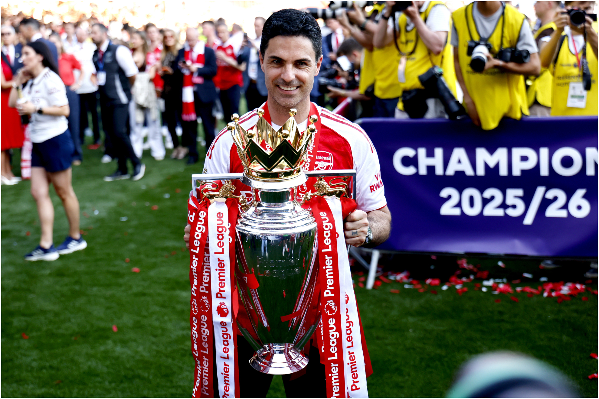 Arteta, con la Premier League pasada.