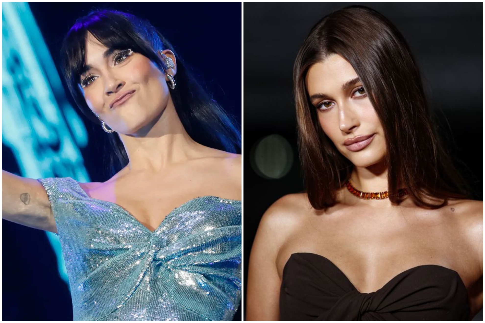 Aitana y Hailey Bieber, unidas por el collar de diamantes de 20.000 euros que ya es viral