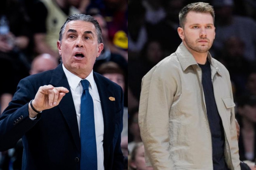 Sergio Scariolo y Luka Doncic impulsarán el proyecto del nuevo BC Roma. EFE/ LAPRESSE