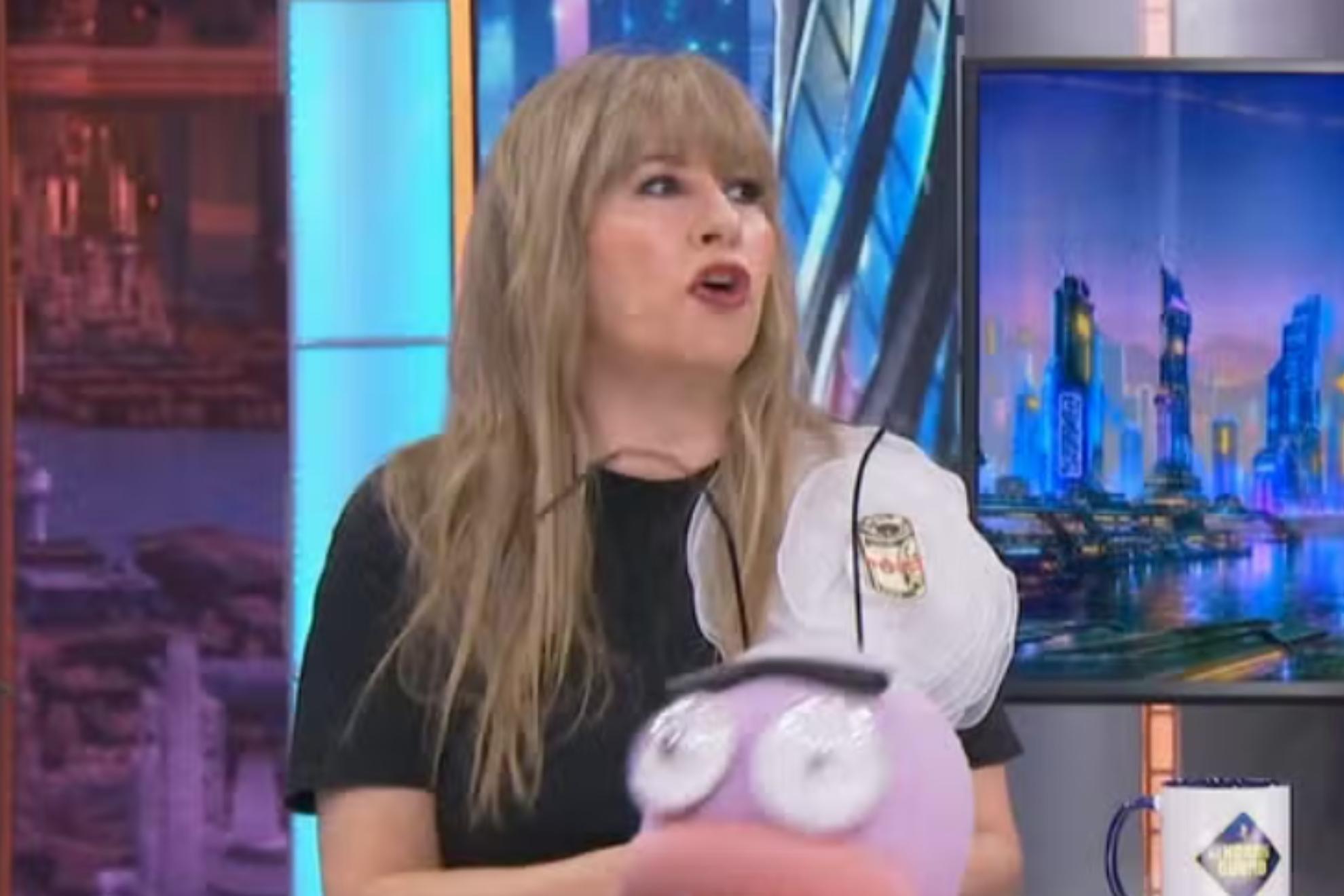 Pepa Charro, este martes, durante su visita a 'El Hormiguero'. 7YACCIÓN