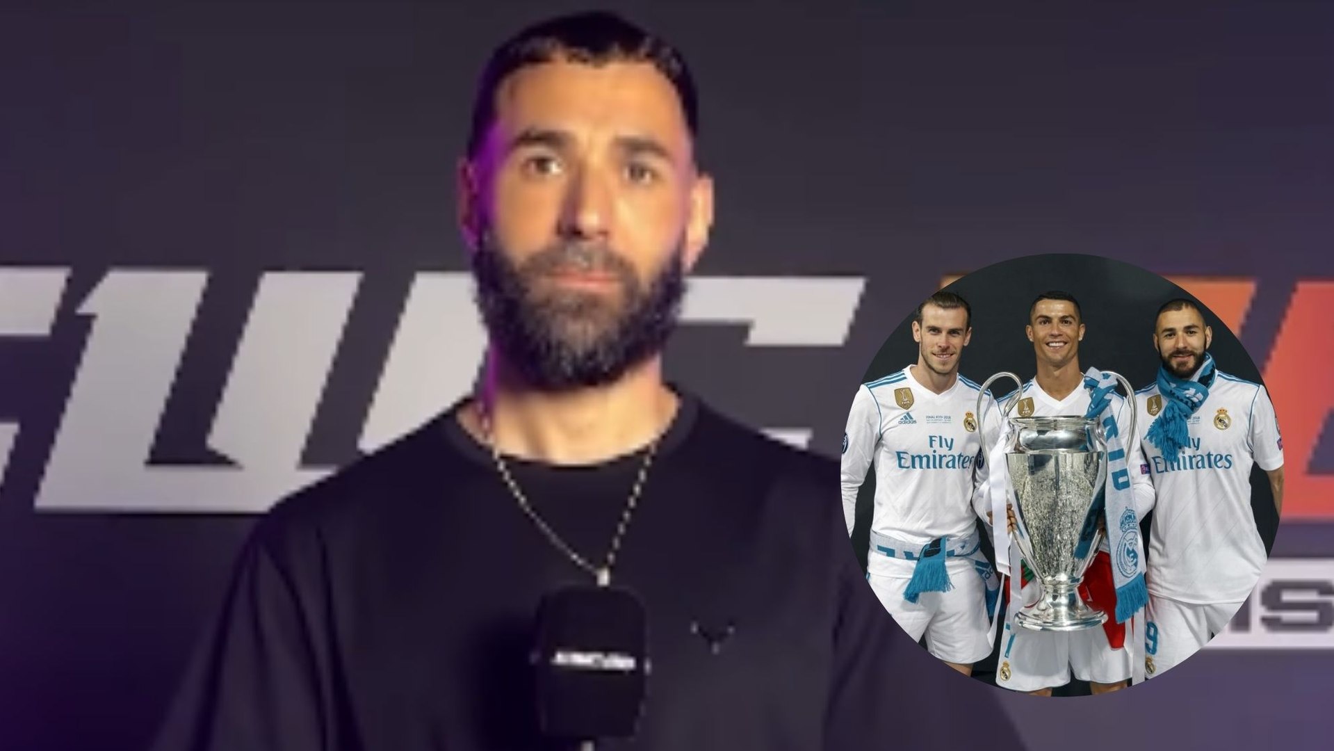 Karim Benzema participó en un reto en el cual tenía que hablar si escuchaba un tridente mejor que la ‘BBC’, formada por Cristiano Ronaldo, Gareth Bale y el propio delantero francés. El francés fue preguntado directamente por ello y dejó claro que, para él, la 'BBC' era la mejor. 