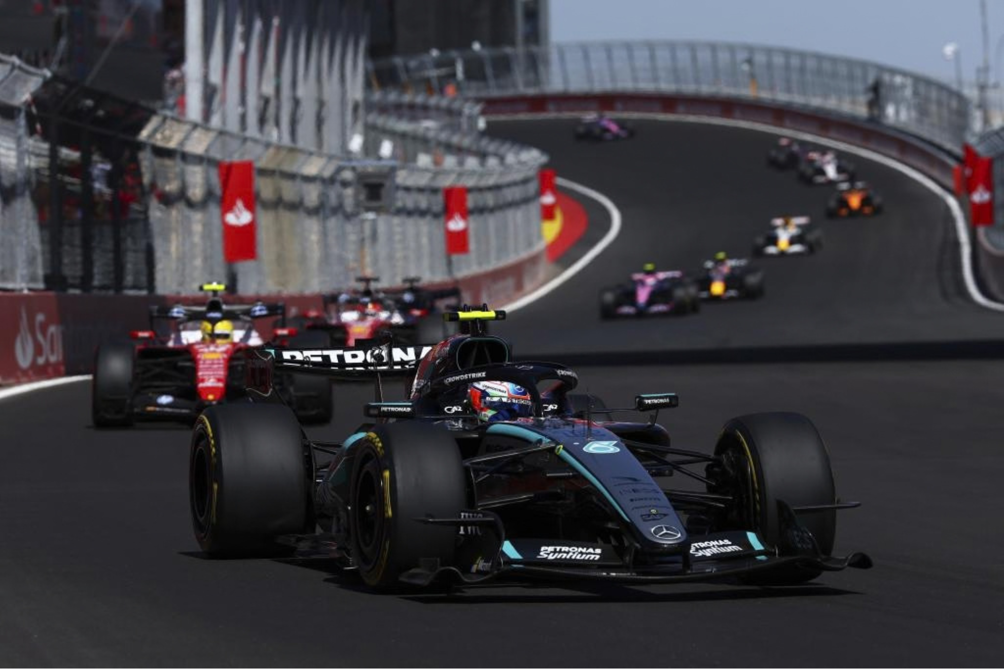 Kimi Antonelli durante el Gran Premio de España en Madring.