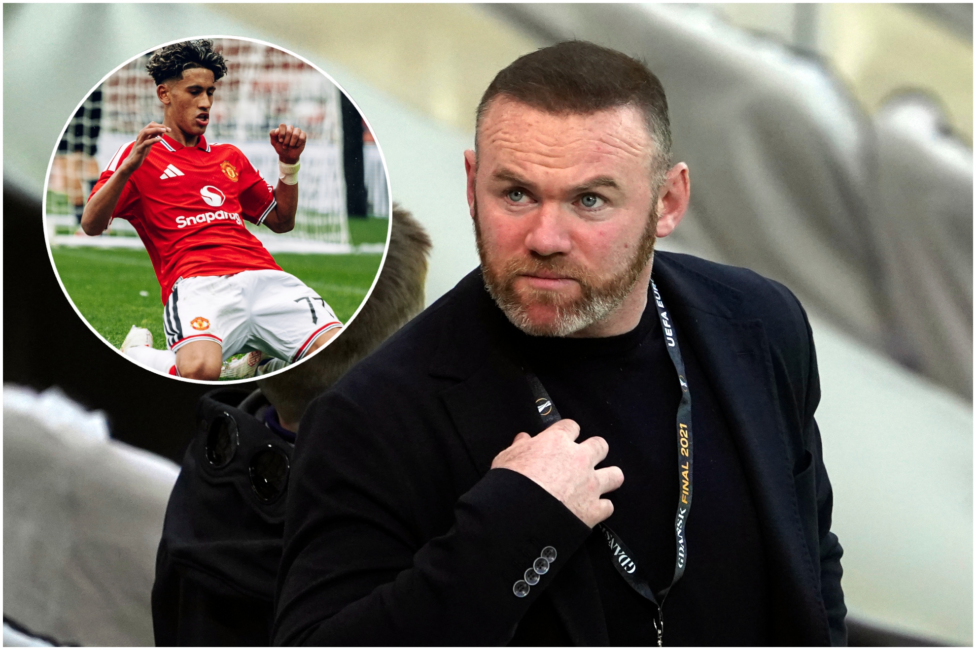 JJ Gabriel y Wayne Rooney.