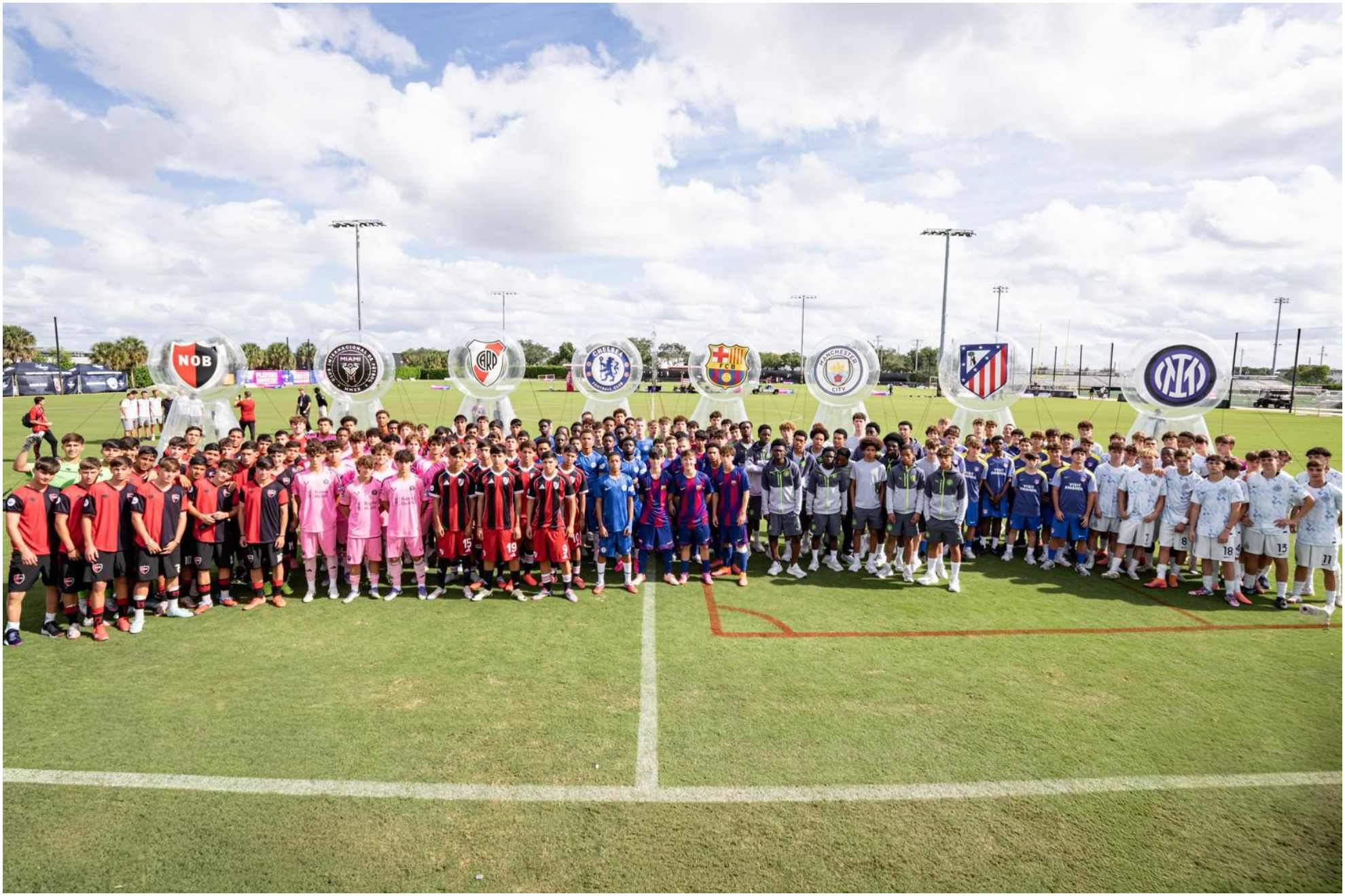 Los equipos de la Messi Cup.