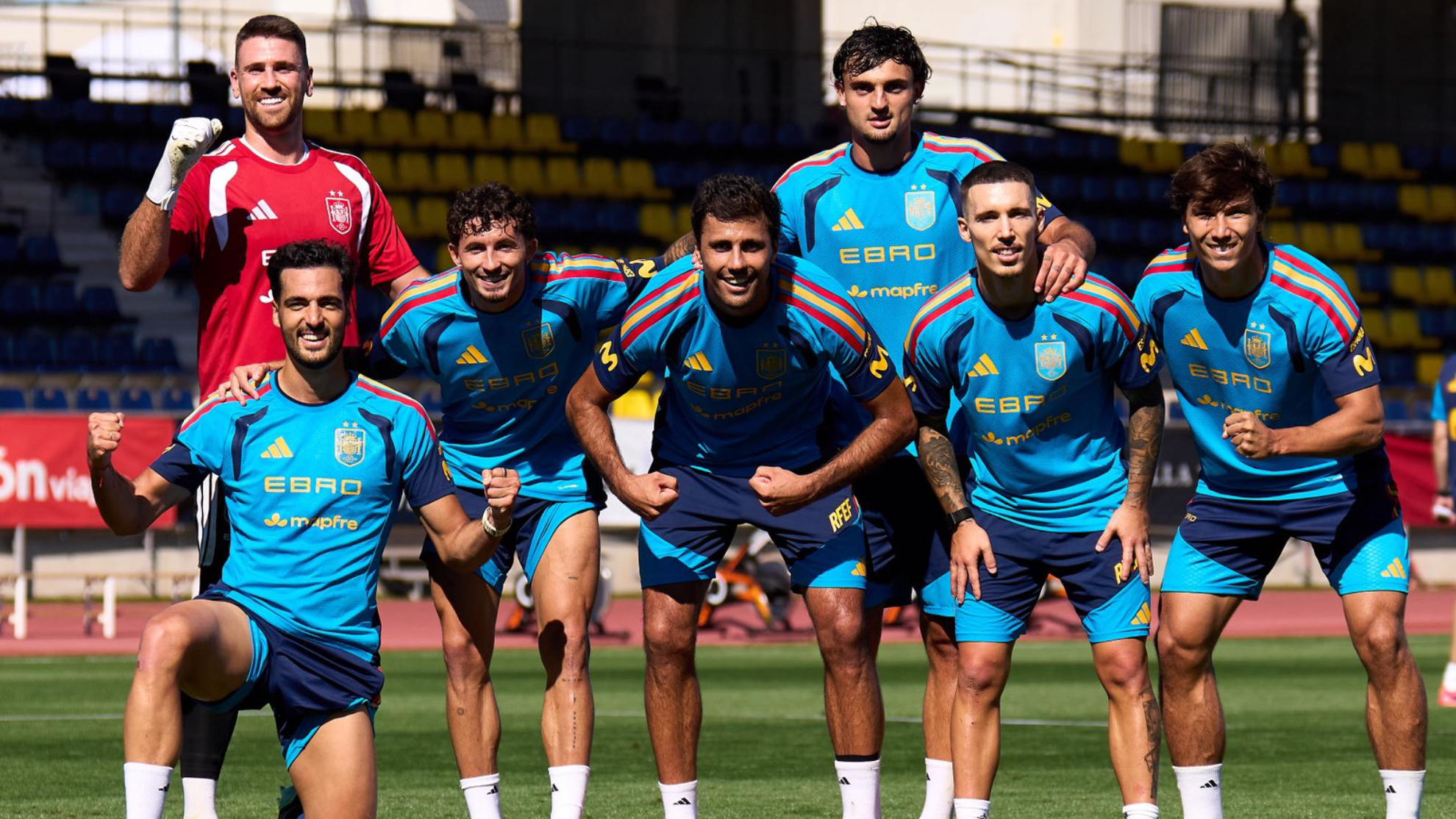 Gonzalo, en una imagen del entrenamiento de esta mañana. RFEF