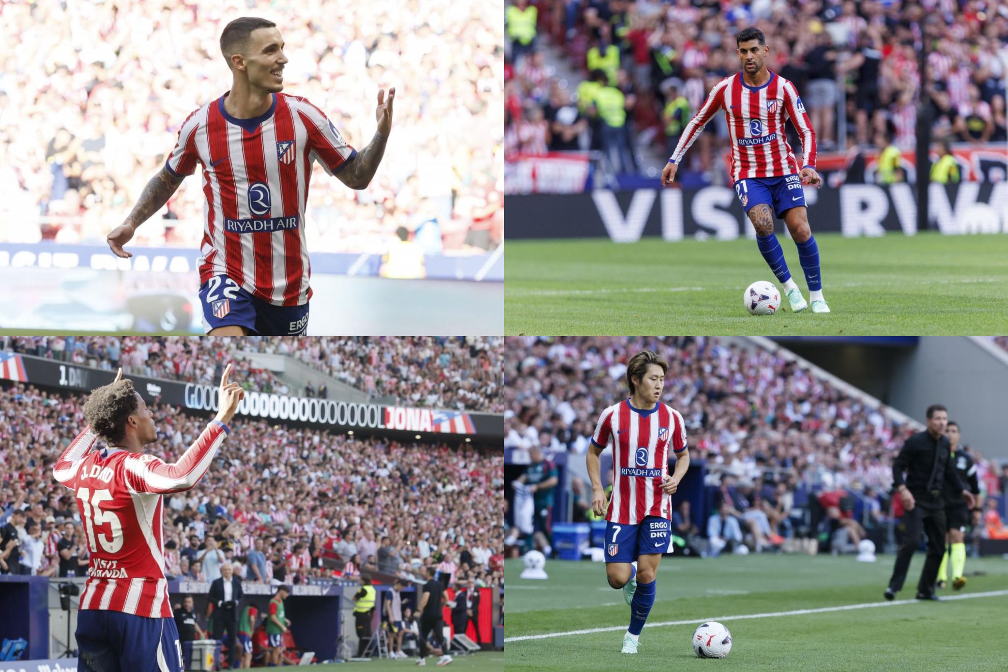Grimaldo, Cuti, Jonathan David y Kang-in.