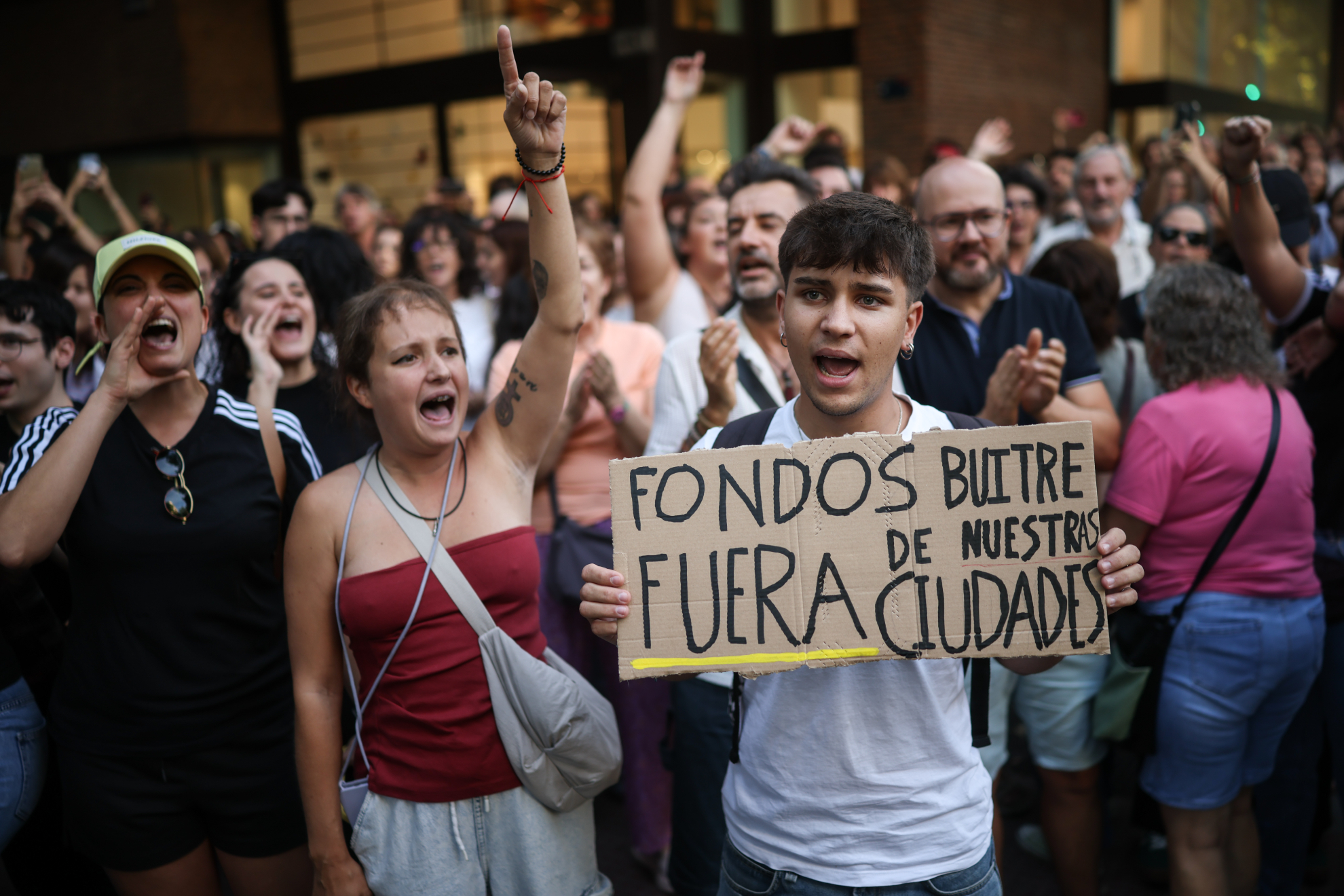 Concentración en Chamberí, Madrid, por el desahucio de Maricarmen Europa Press News