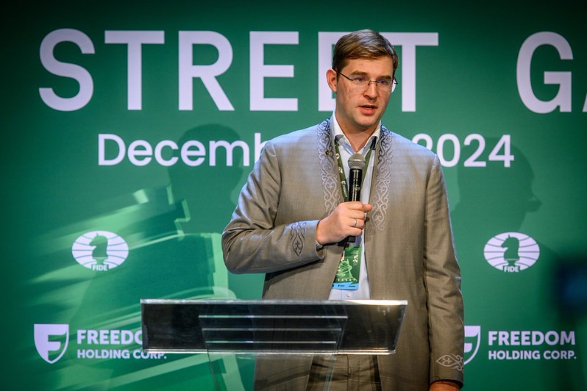 Turlov en el mundial que se jugo en Wall Street en 2024.