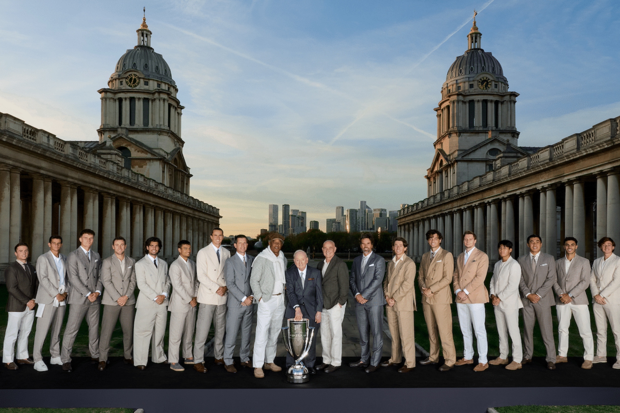 Los dos equipos de la Laver Cup 2026.