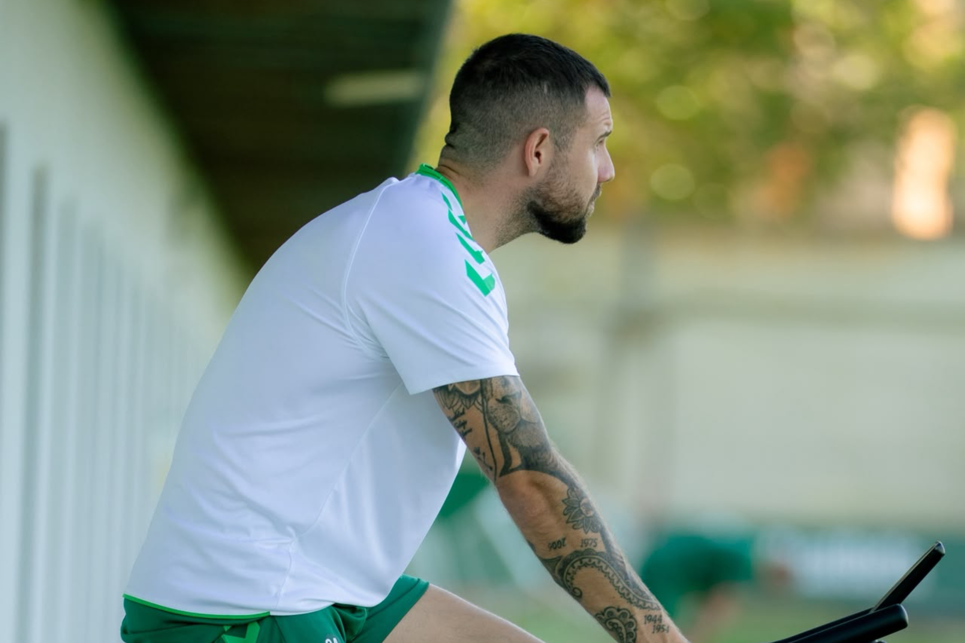Ruibal, ayer en la Ciudad Deportiva REAL BETIS
