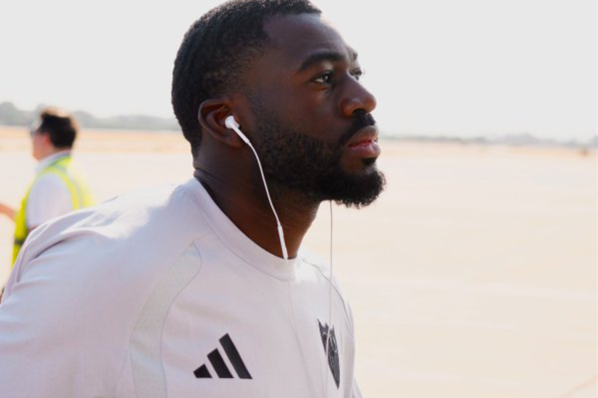 Fofana, en un desplamiento con el Sevilla esta temporada. SEVILLA FC