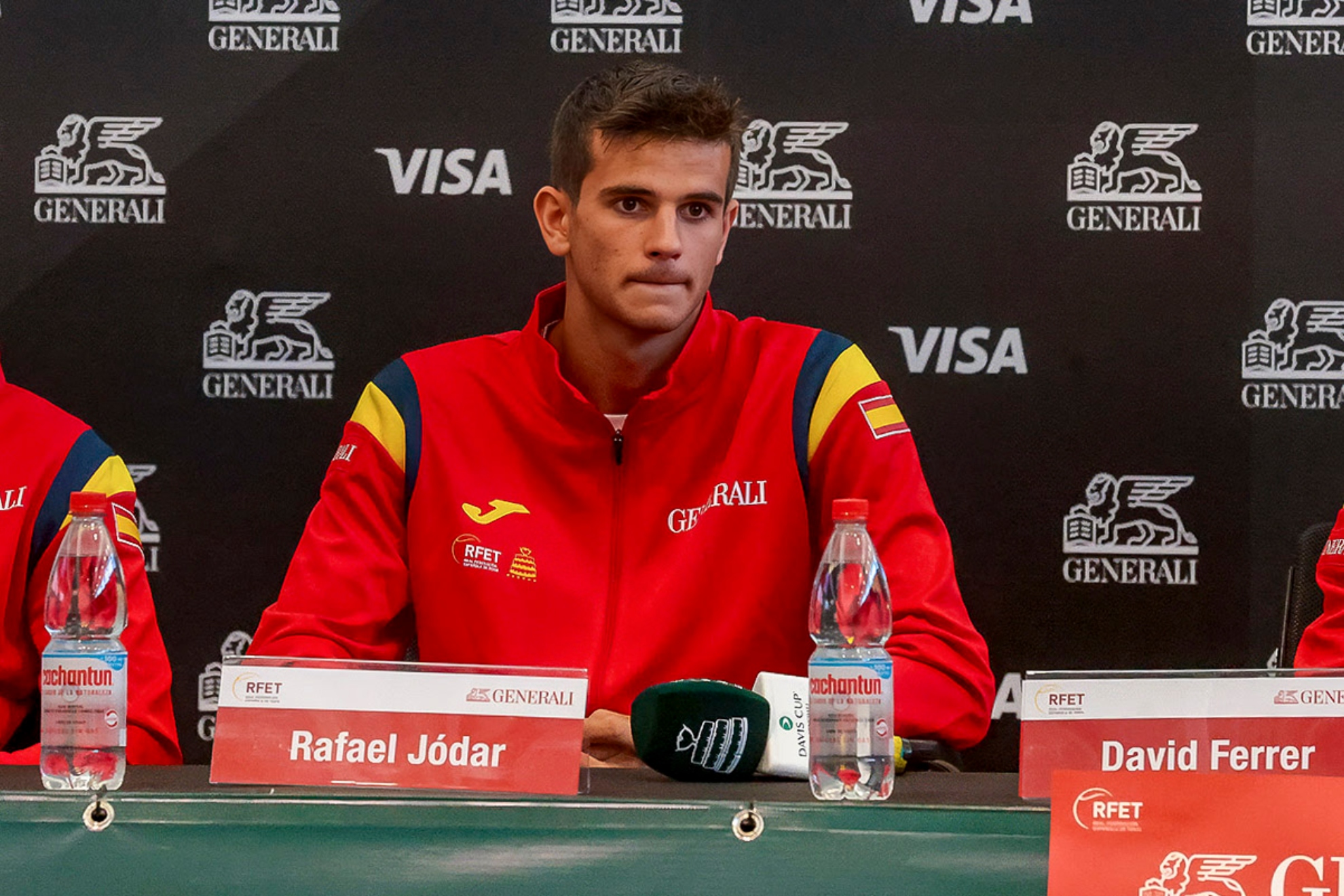 Jódar, en rueda de prensa.