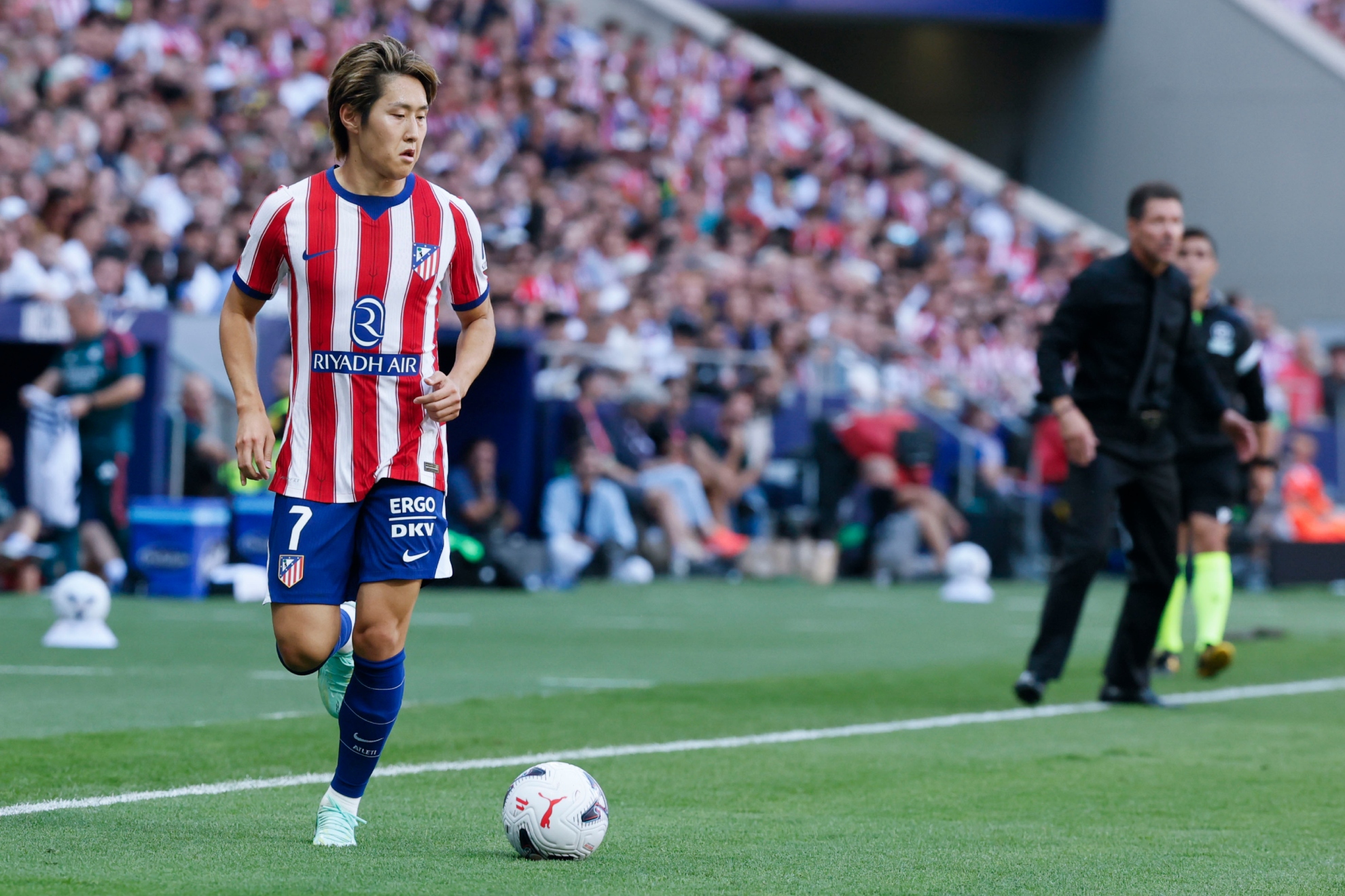 KANG-IN LEE, EN EL DERBI. EFE