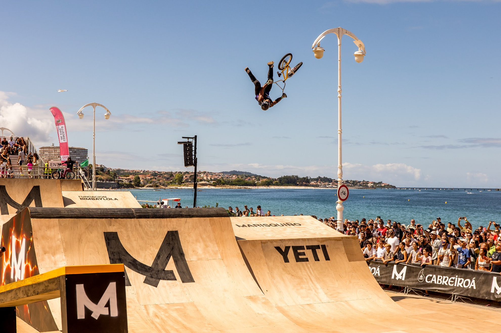Saúl Vilar defenderá en Vigo el título nacional de BMX Freestyle Park. Marisquiño