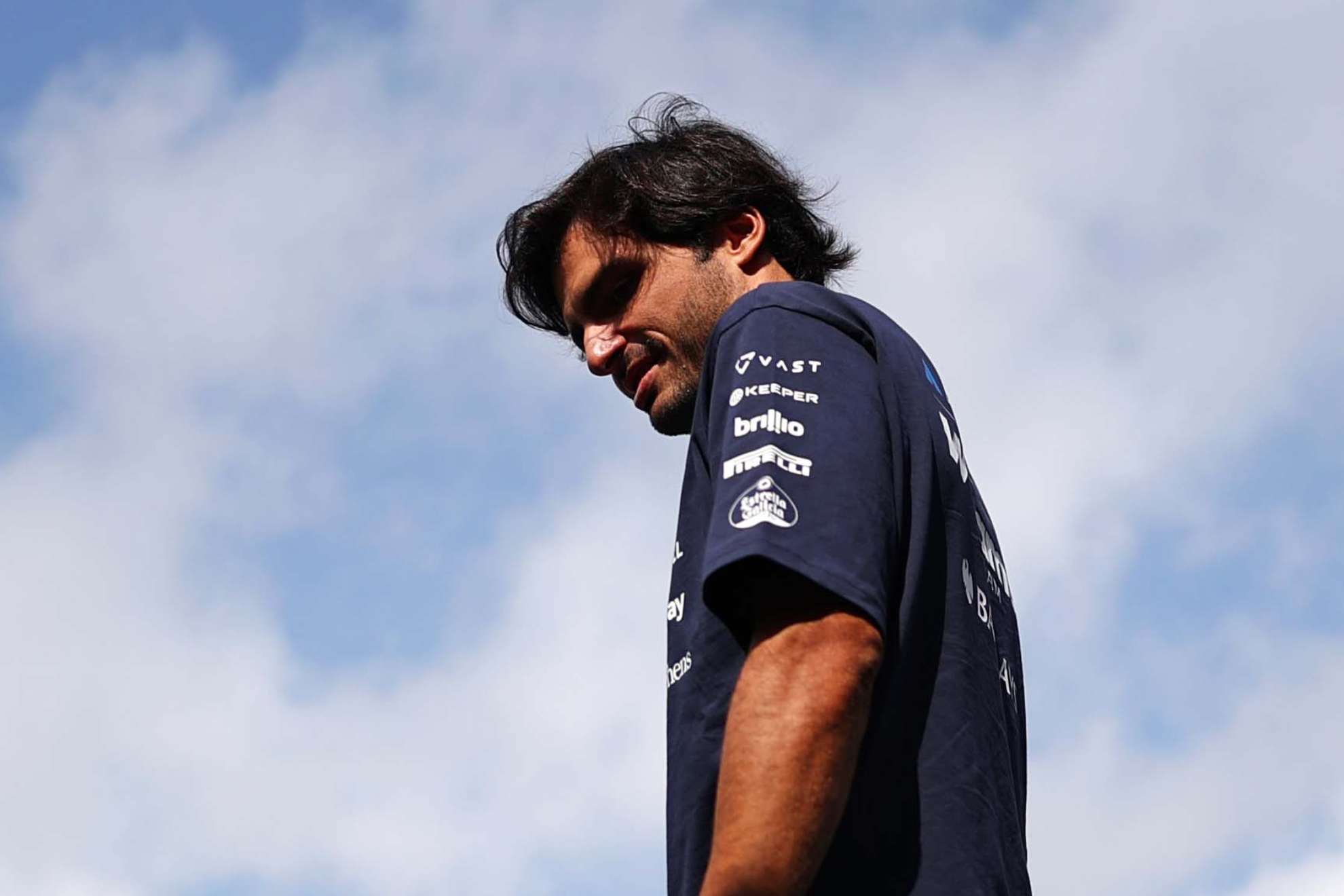 Sainz, en el 'paddock' de Bakú. Williams F1