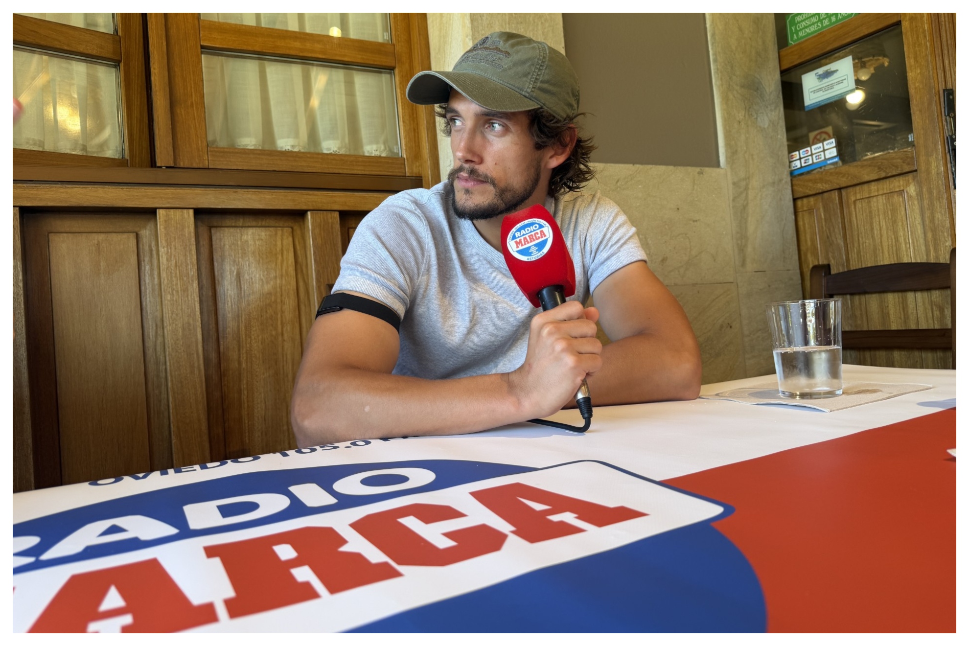 Alexandre Corredera, durante la entrevista con Radio MARCA Asturias Borja Fernández