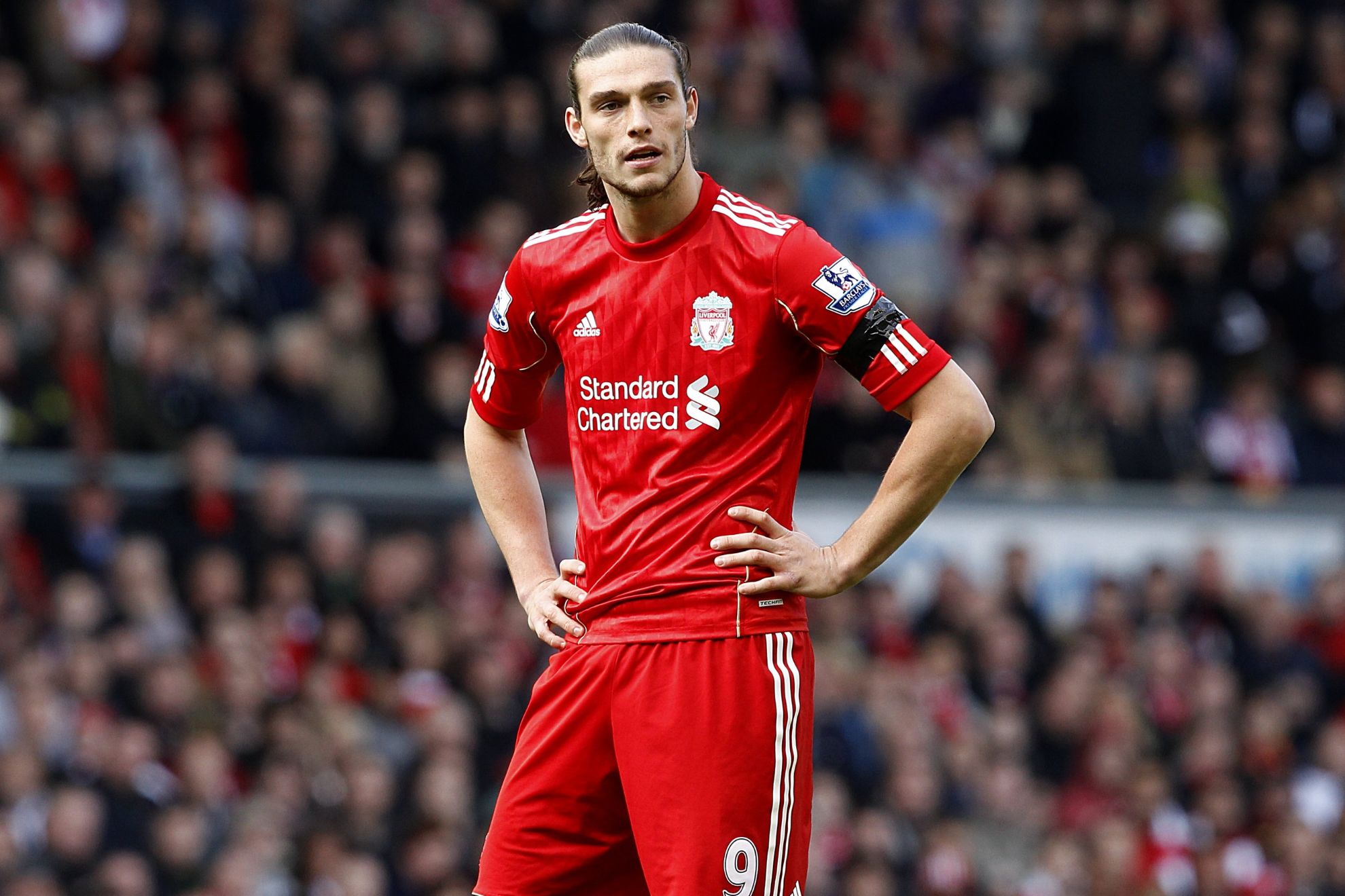 Andy Carroll, durante su etapa en el Liverpool