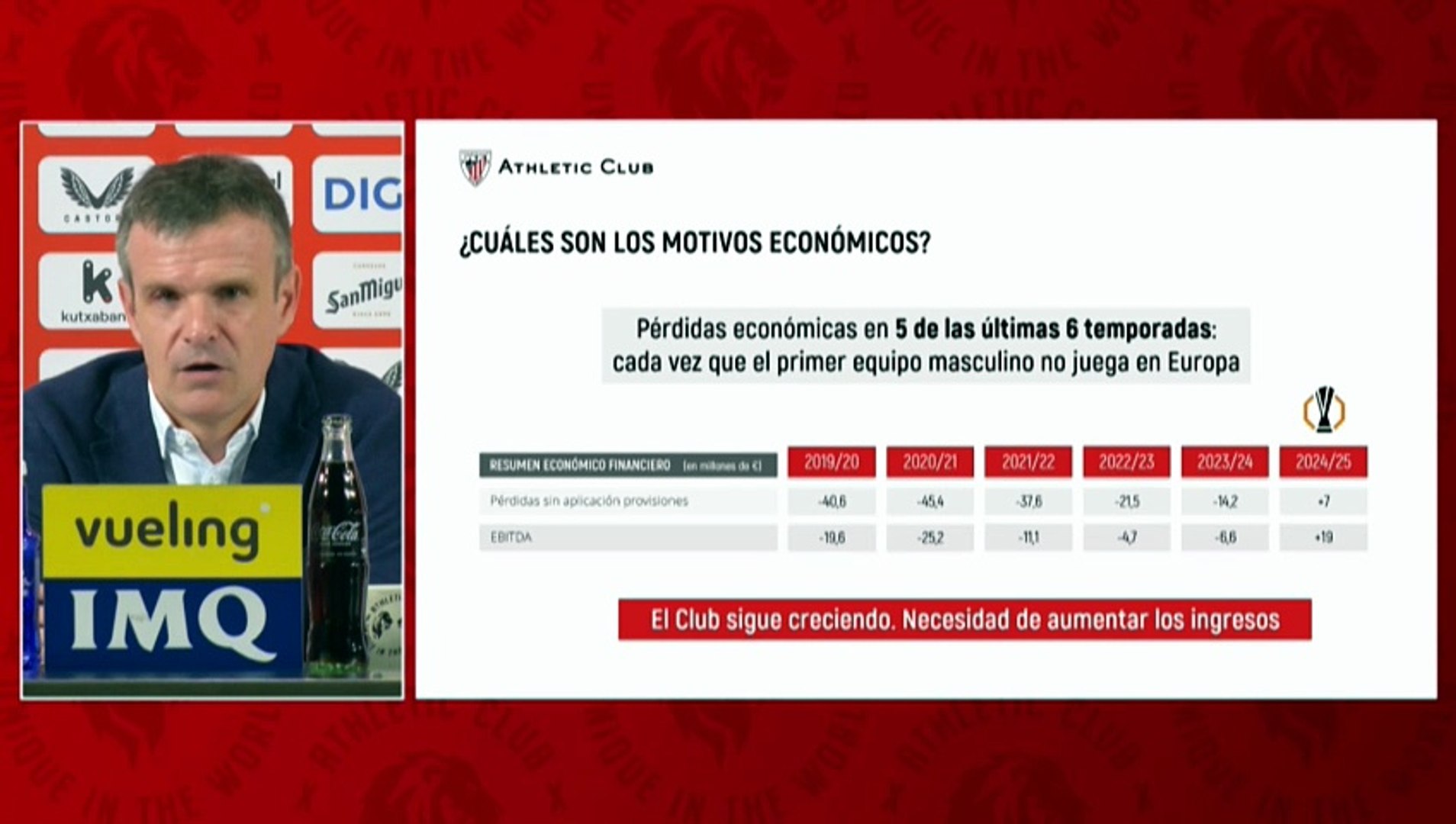 Jon Uriarte: "El Athletic no está en economía de guerra"
