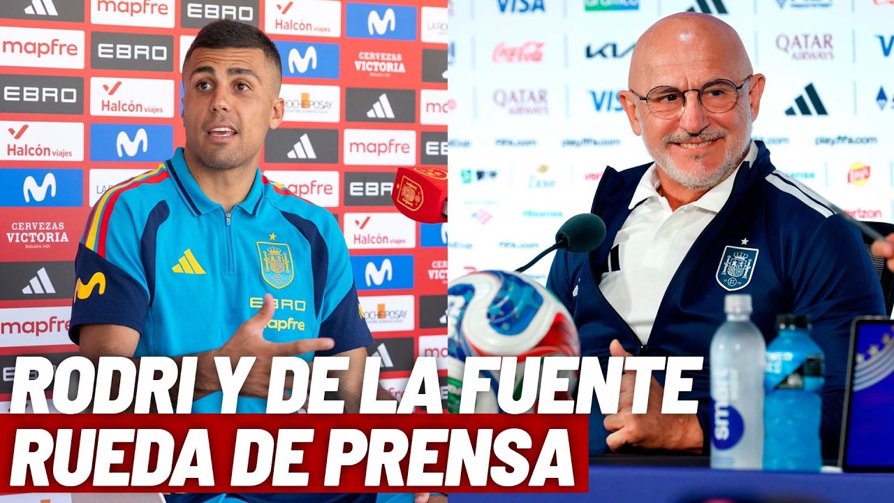 LUIS DE LA FUENTE y RODRI I Rueda de prensa antes del Inglaterra - España EN DIRECTO I MARCA