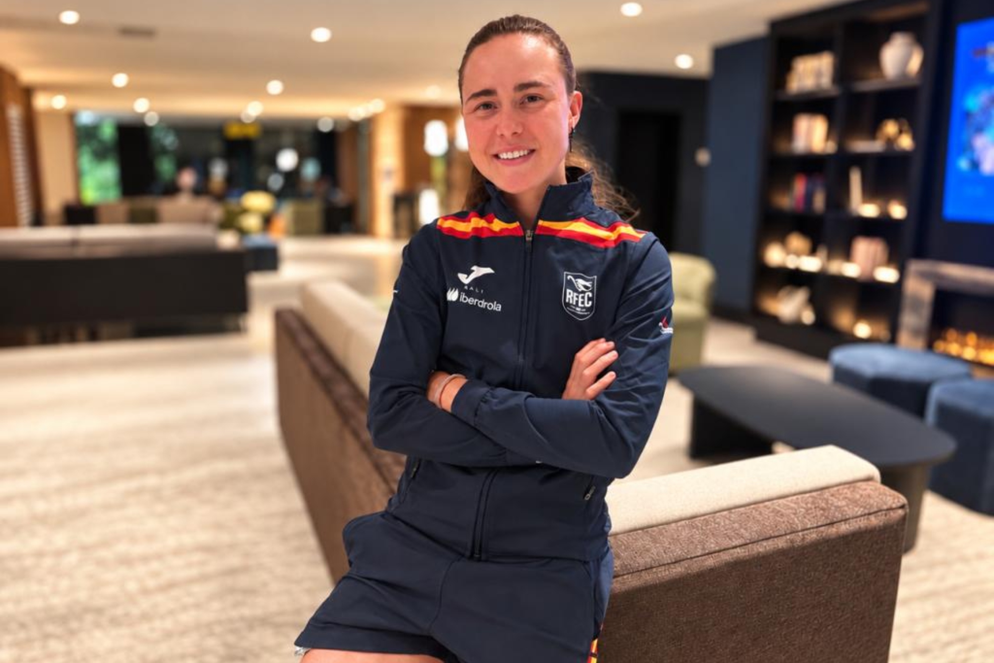 Paula Blasi, posando para MARCA en Canadá. NACHO LABARGA (MARCA)