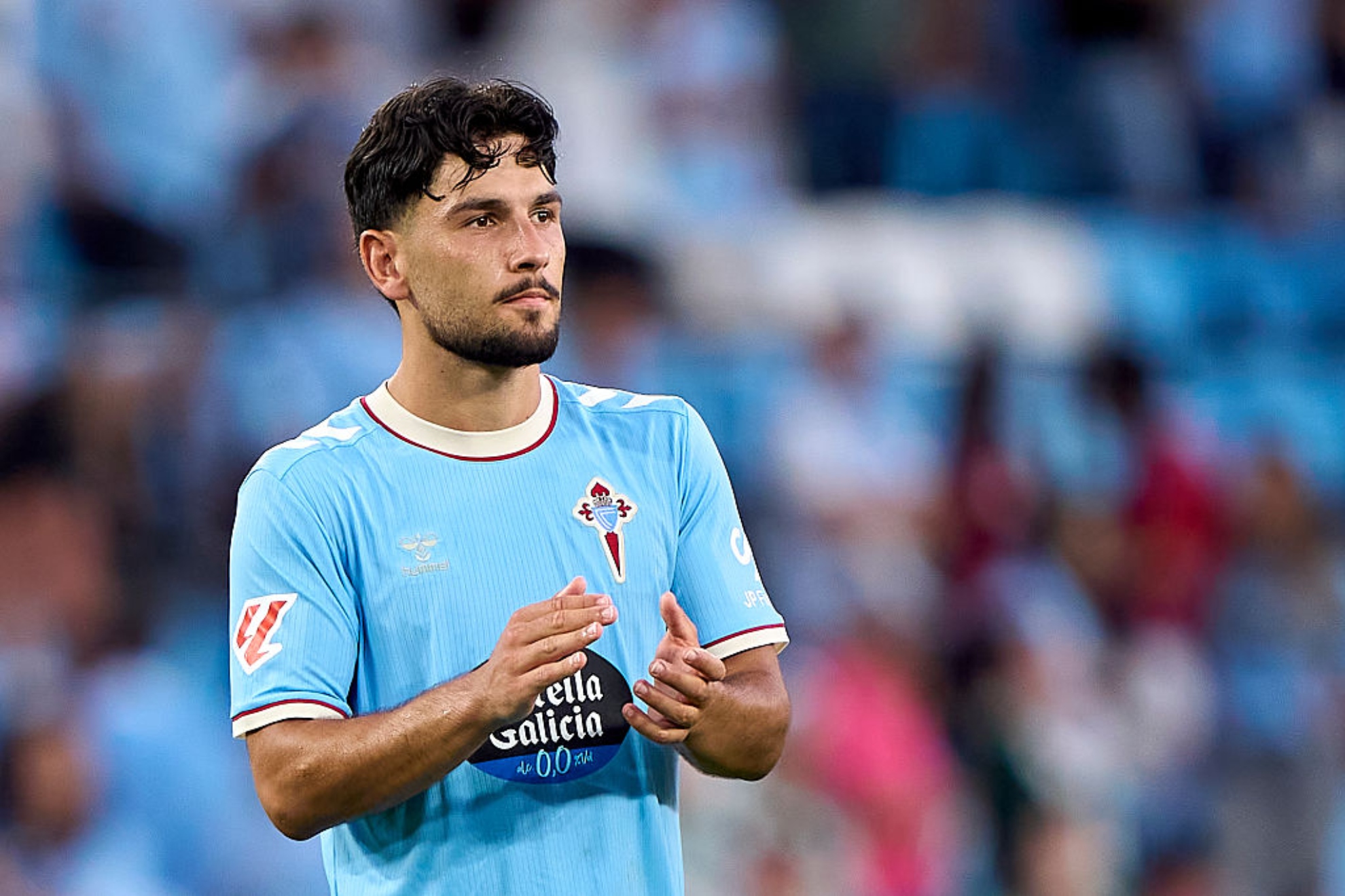 Yoel Lago, en un partido con el Celta. GETTY IMAGES