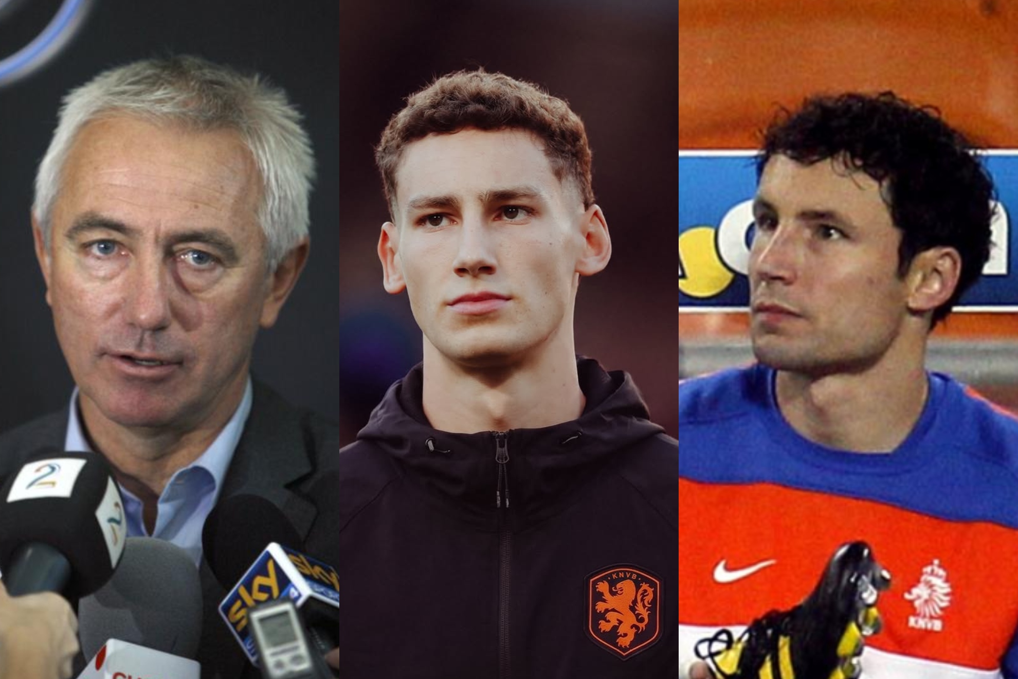 Bert van Marwijk, Ruben van Bommel y Mark van Bommel. ARCHIVO MARCA y EFE