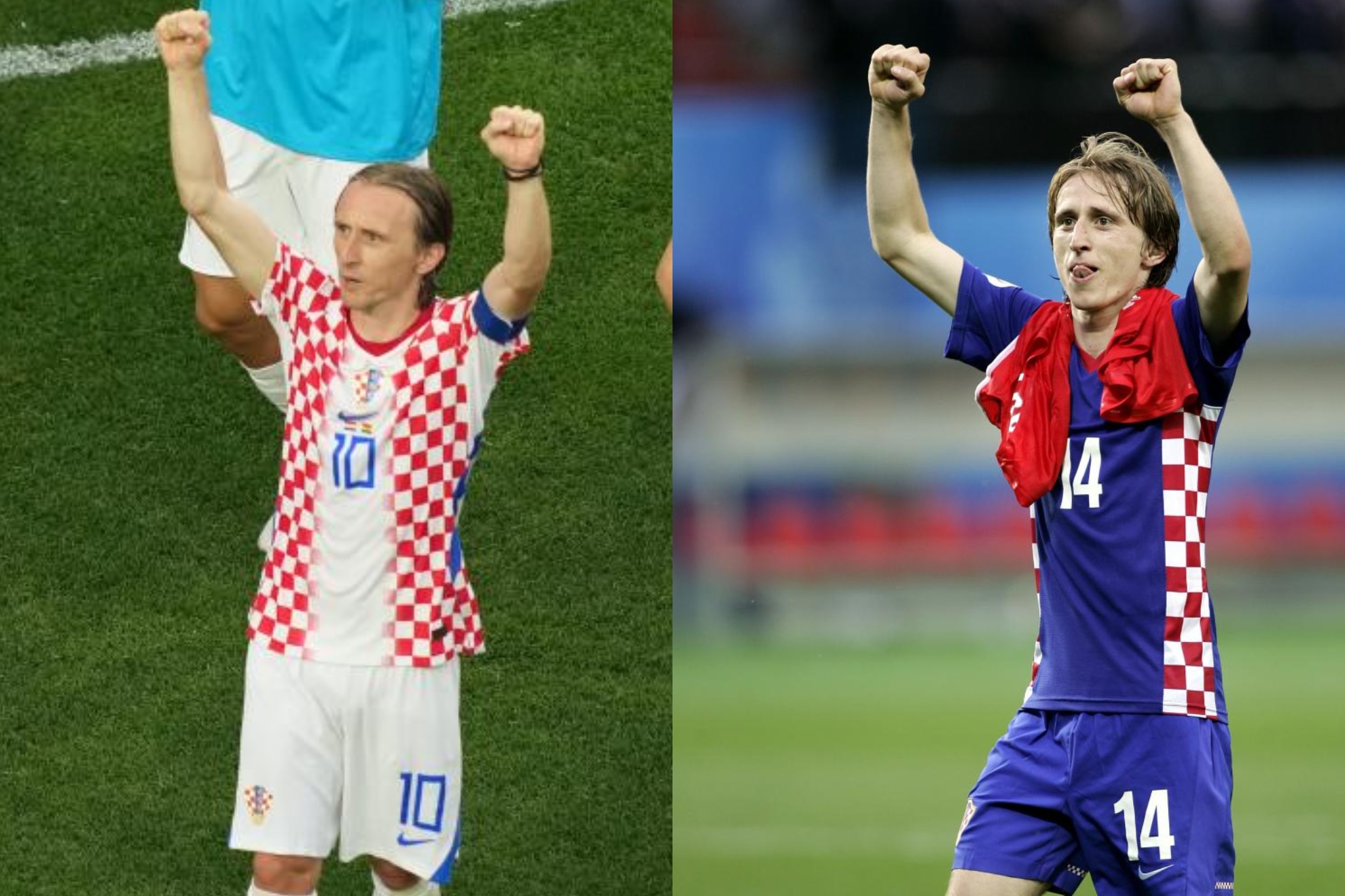 Luka Modric celebra dos victorias con Croacia. MARCA y LAPRESSE