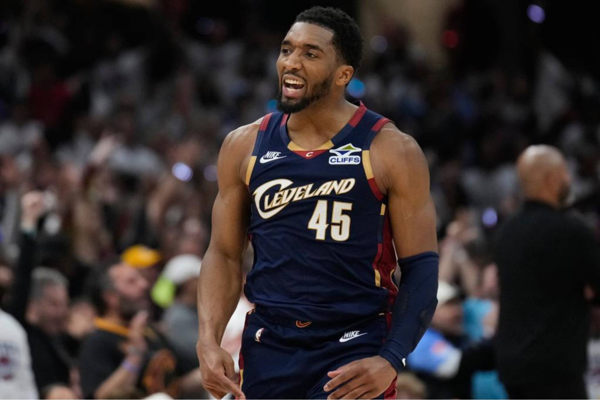 Donovan Mitchell, durante un partido con los Cavaliers en los playoffs de la temporada pasada. LAPRESSE