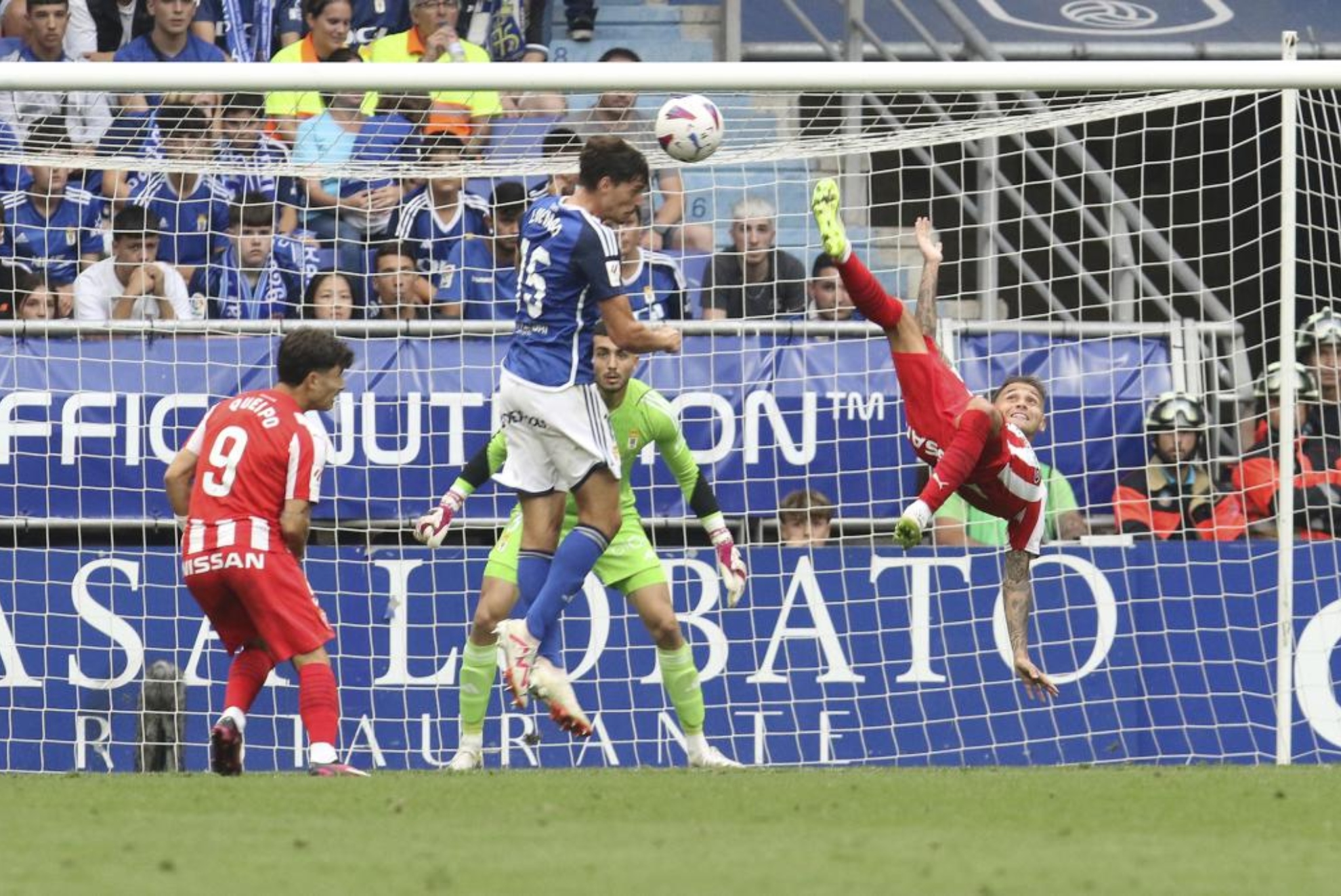 El derbi asturiano en el Carlos Tartiere de septiembre de 2023. JUAN CARLOS TUERO