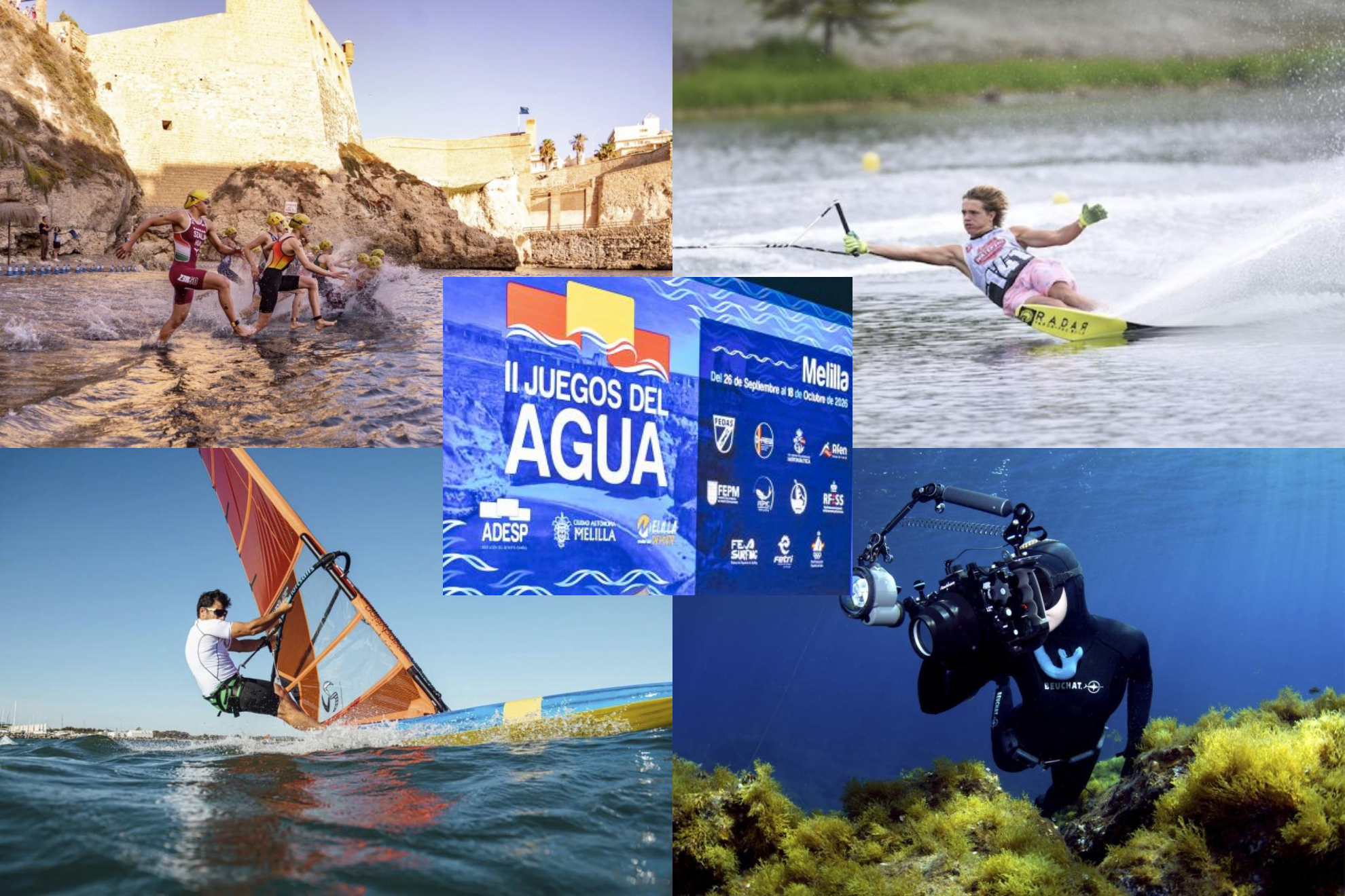 Los Juegos del Agua se celebran en Melilla.