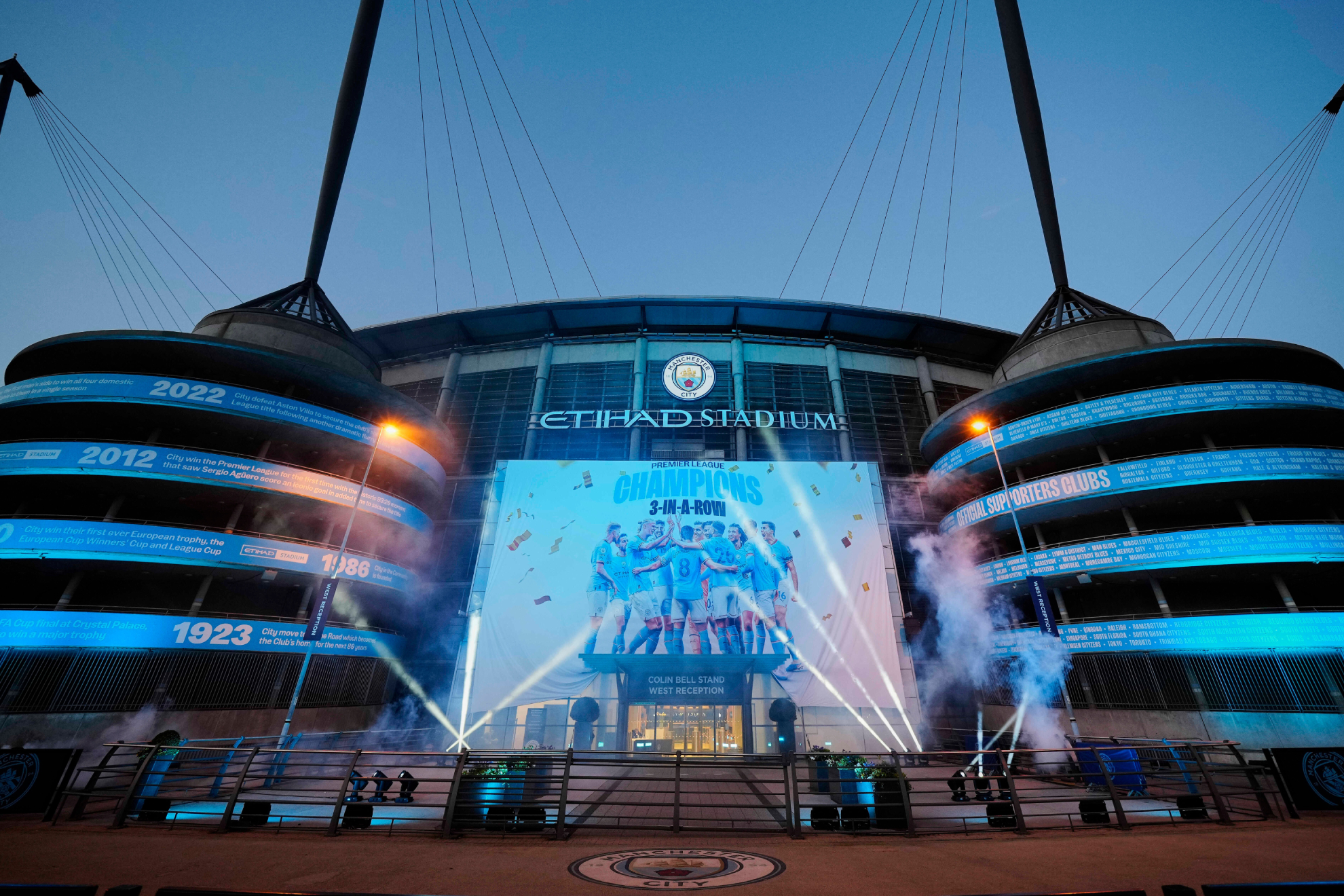 La fachada del Etihad Stadium. LAPRESSE