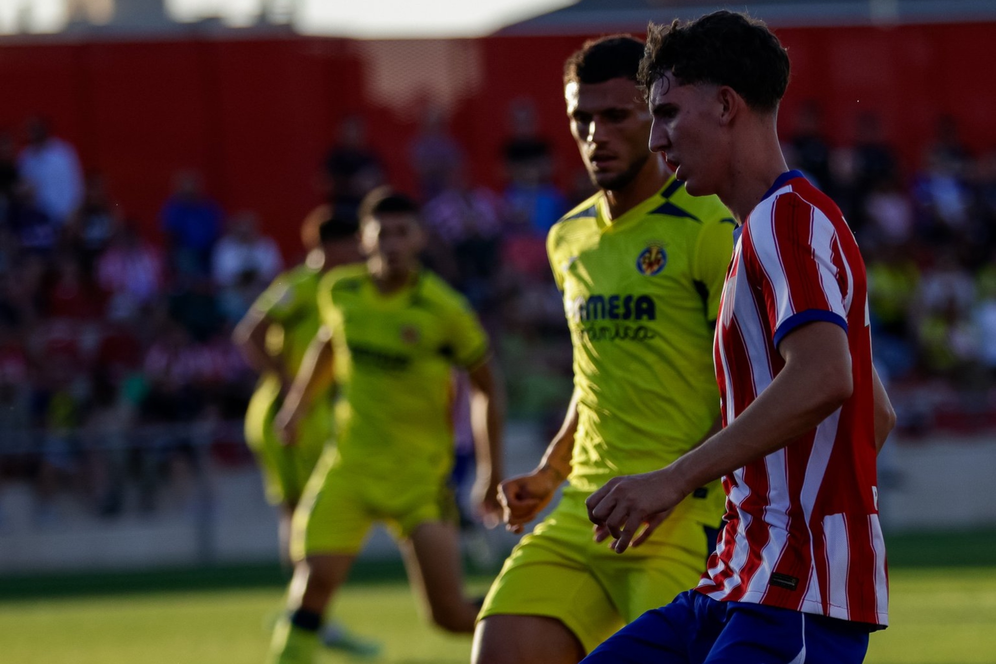 UN LANCE DEL PARTIDO ENTRE EL MADRILEÑO Y EL VILLARREAL B. ATLÉTICO DE MADRID