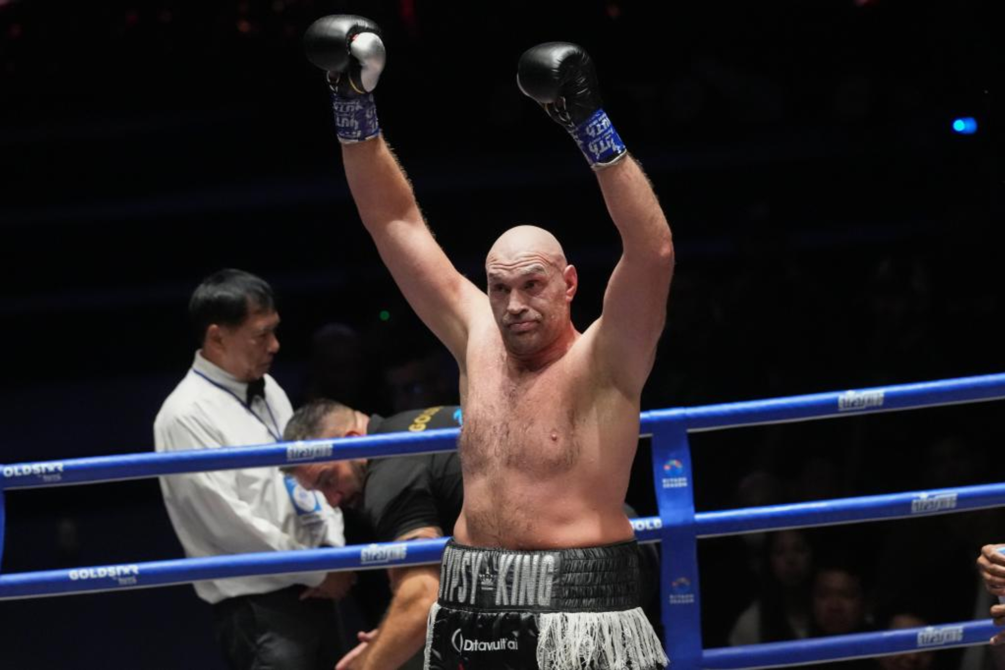 Tyson Fury, tras un combate. LAPRESSE