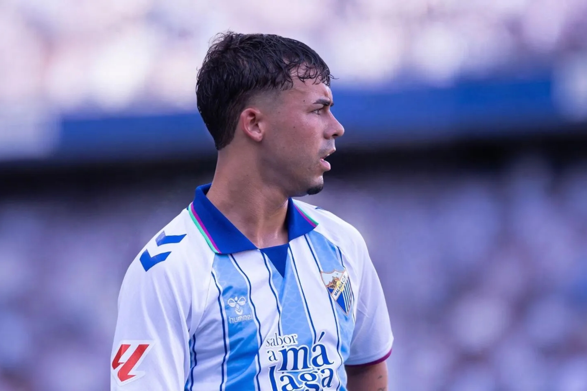 Rafita, en un partido con el Málaga. www.malagacf.com