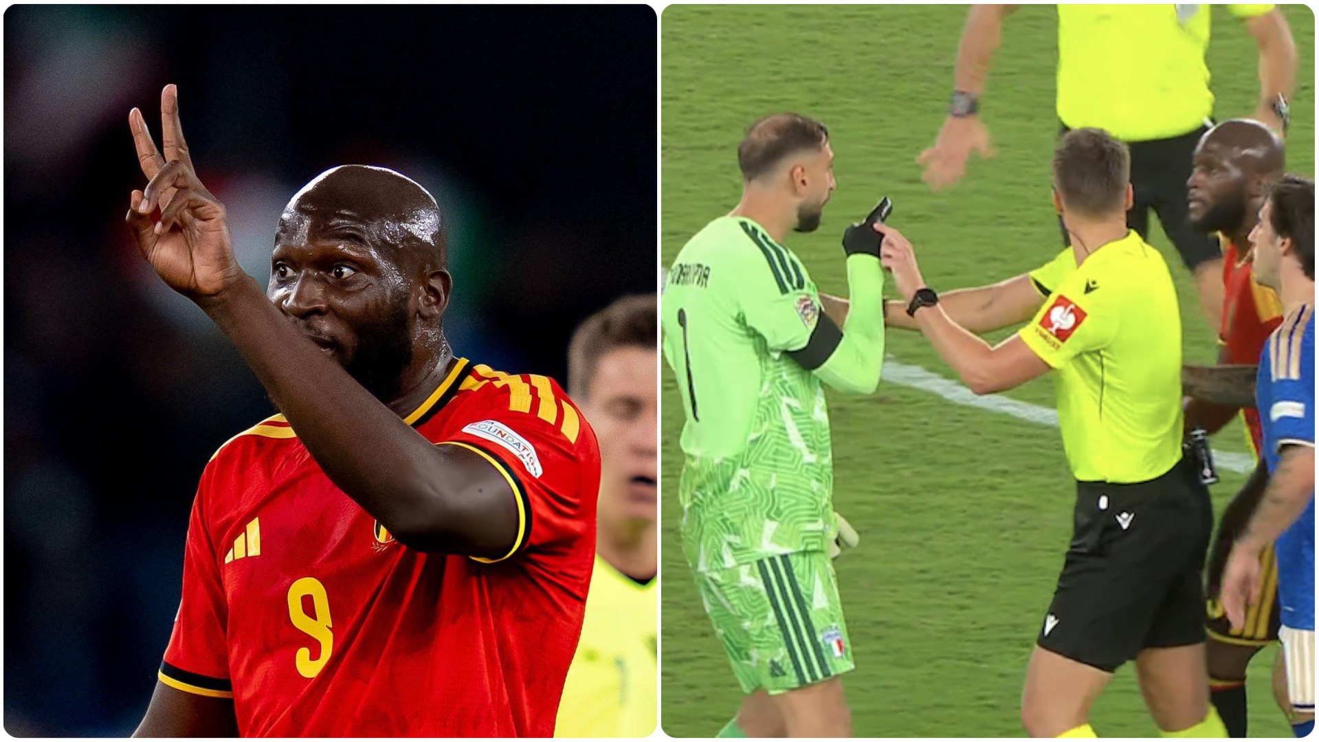 El delantero belga protagonizó un tenso cara a cara con el guardameta italiano en el tramo final del Bélgica-Italia de la UEFA Nations League. Lukaku, que acabó llevándose la victoria por 2-0, le lanzó un recado a Donnarumma en plena discusión: "Dile a tu club, el Manchester City, que me deben dos trofeos de la Premier League". Los árbitros y varios jugadores tuvieron que intervenir para separar a ambos futbolistas. 
