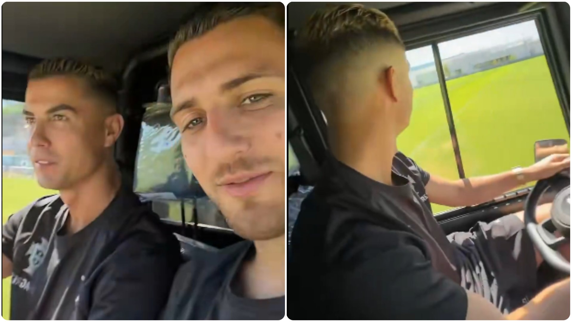 Diogo Dalot ha compartido un momento con Cristiano Ronaldo en la concentración de la selección portuguesa. El defensa del Manchester United presume de las habilidades de conducción del 'bicho', dejando claro que también se maneja con soltura al volante.