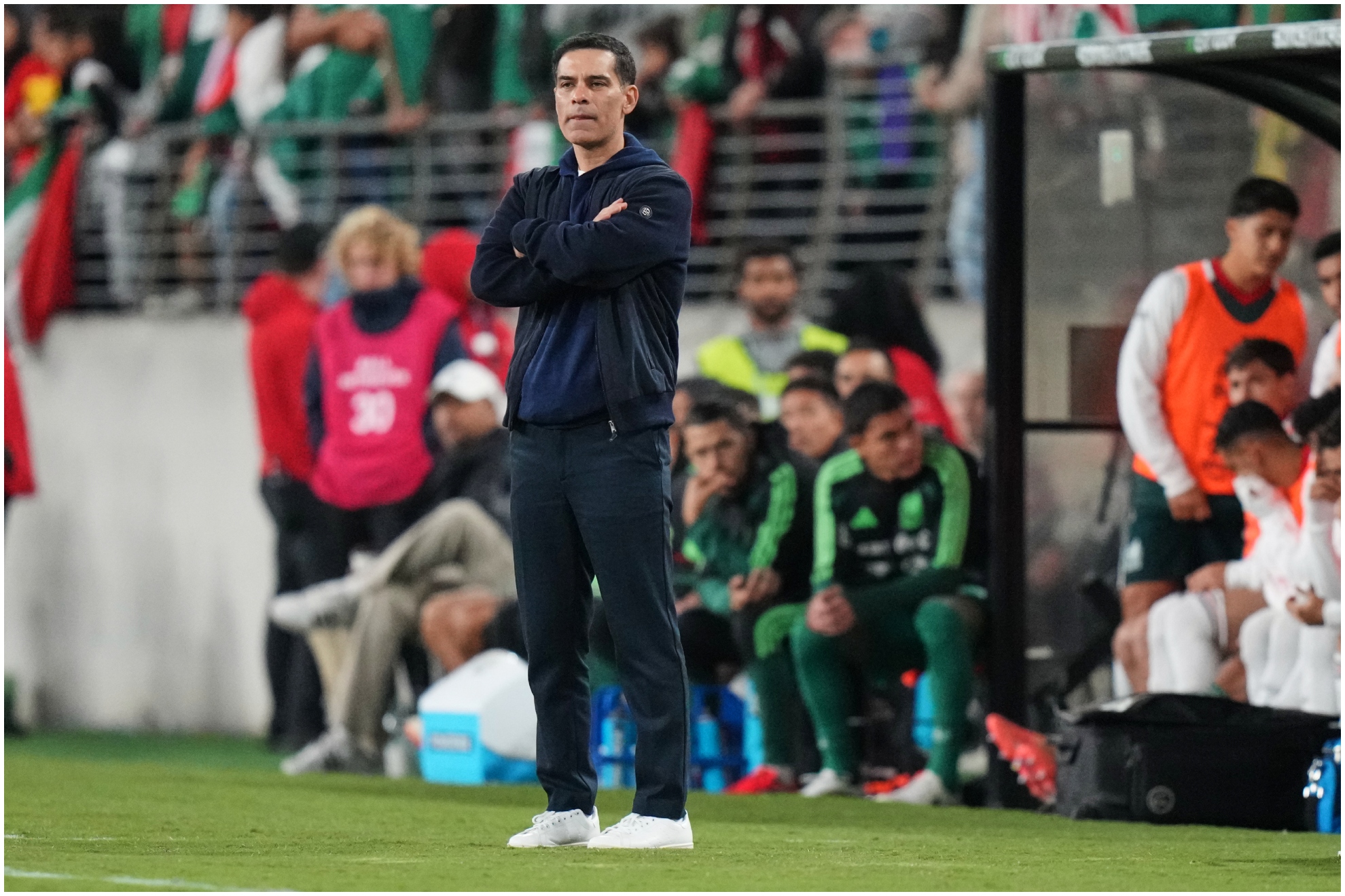 Rafa Márquez durante el partido ante Colombia. Stephanie Scarbrough